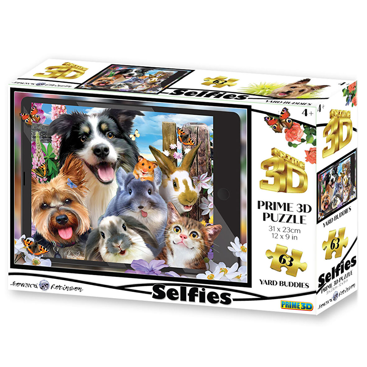 Prime 3D - Sevimli Dostlar Selfie 63 Parça Puzzle 20557