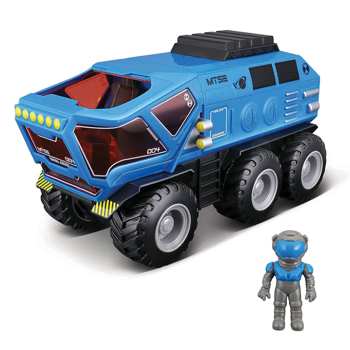 Space Explorers 6x6 Rover Sürtmeli Uzay Aracı ve Figür Mavi