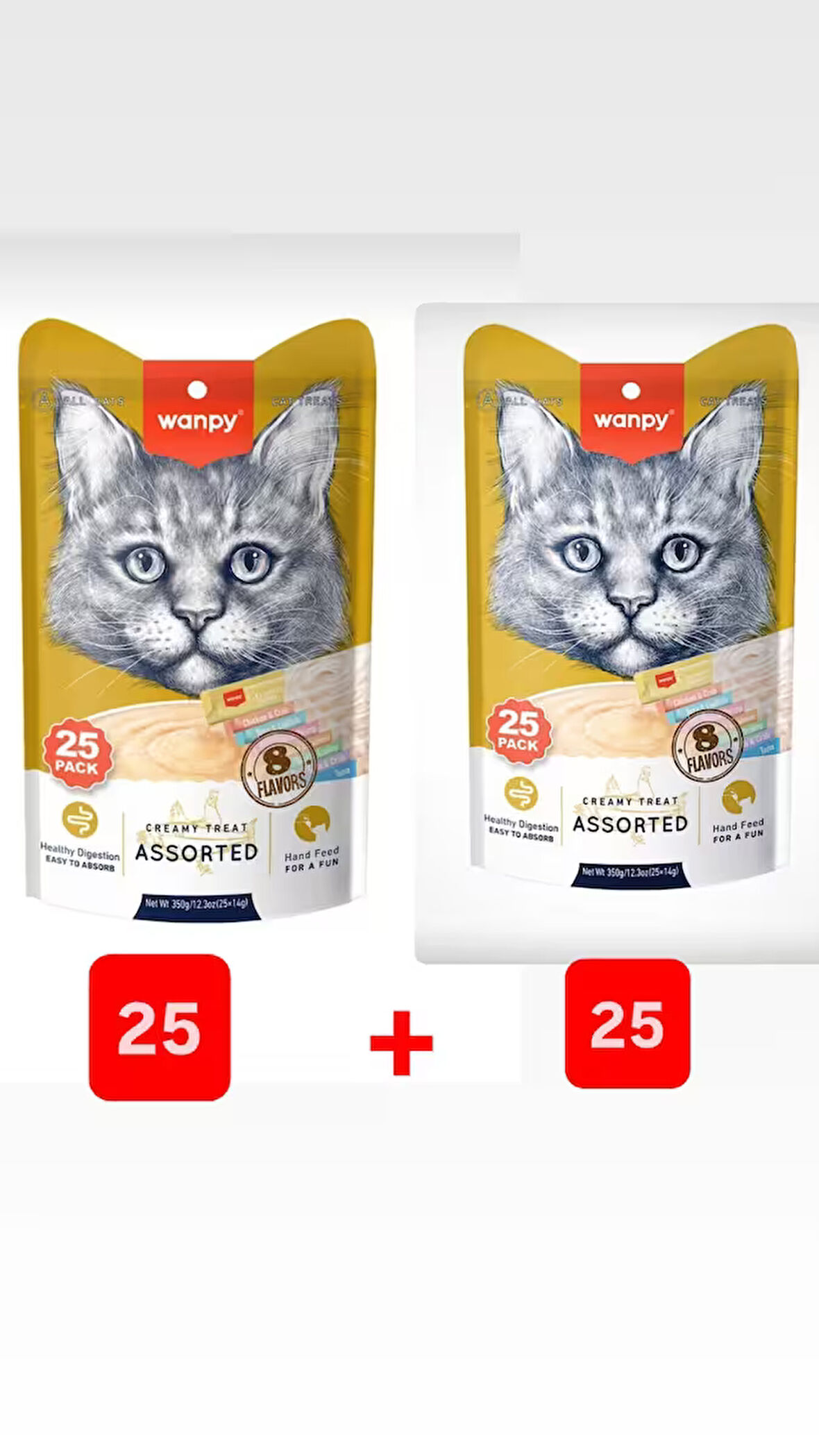 WANPY Karışık Lezzetli  Kedi Ödül Maması 14 gr X 50 Adet SK:09.2026