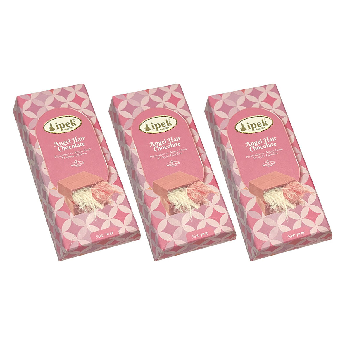 İpek Pişmaniye Angel Hair Chocolate 70 gr x 3 Adet