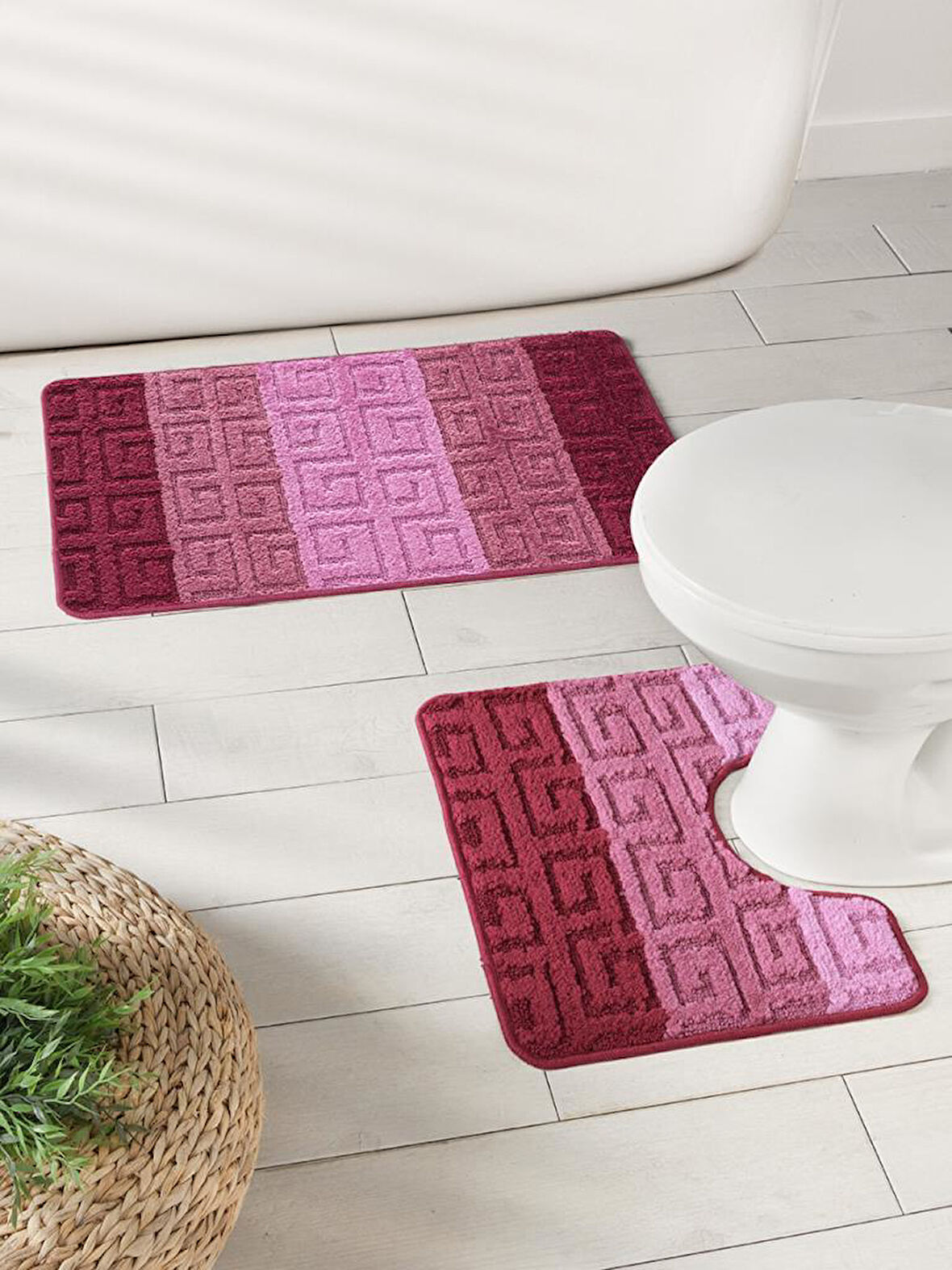 Banyo Paspası Silver Serenity U Tip 2’li Set