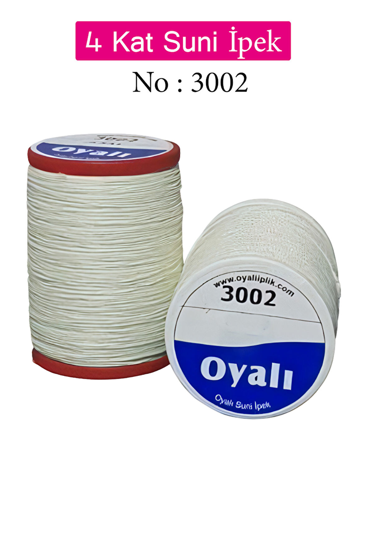 Oyalı 4 Kat Suni İpek İplik İğne Oyası Boncuk İpi Tığ Oyası No:3002