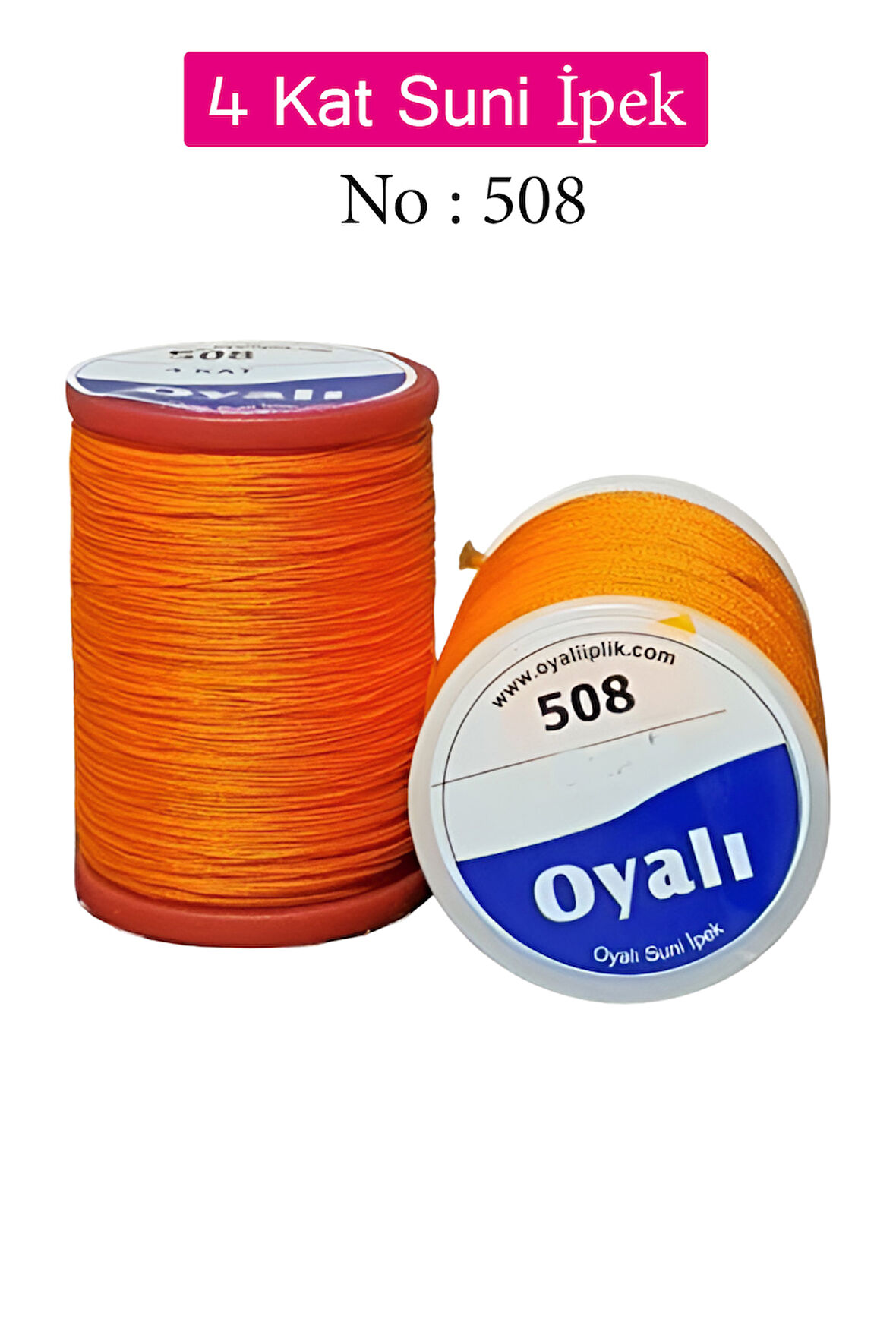 Oyalı 4 Kat Suni İpek İplik İğne Oyası Boncuk İpi Tığ Oyası No:508