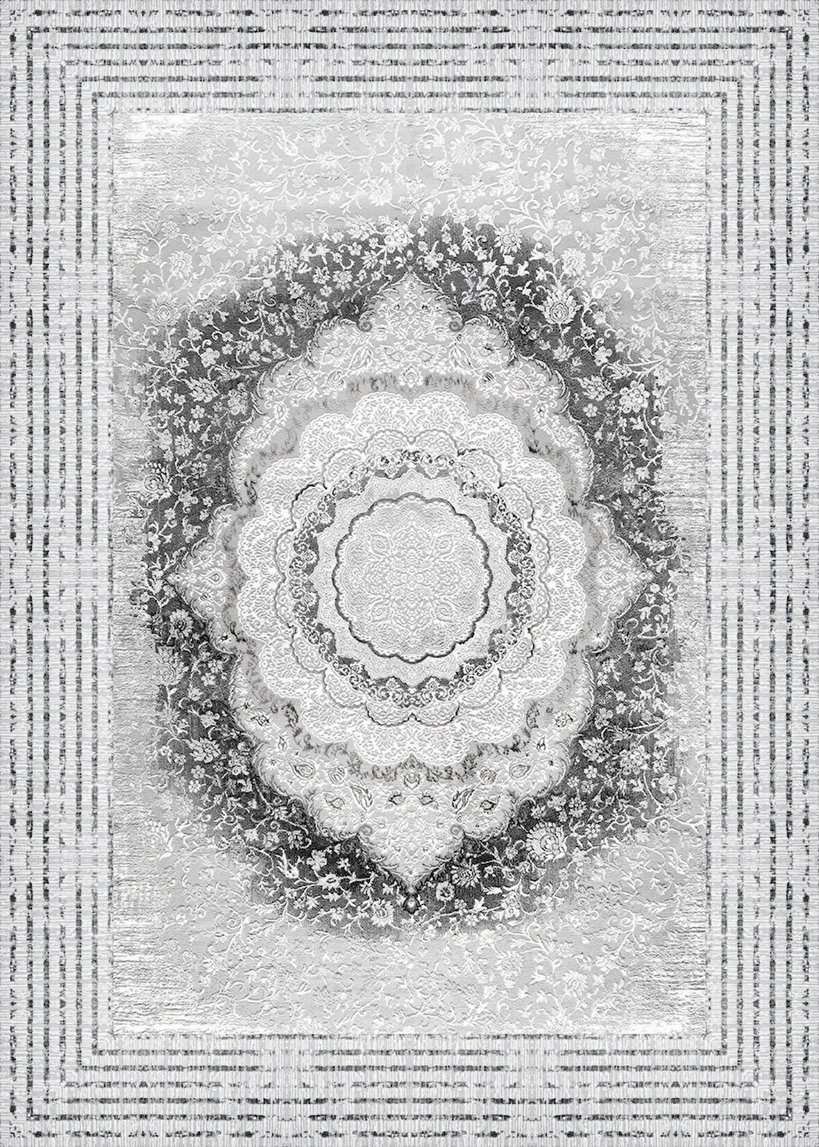 Pamuk Dokuma Taban Kaymaz Yıkanabilir Klasik Desenli  Salon Halısı Mutfak Halısı Koridor Halısı