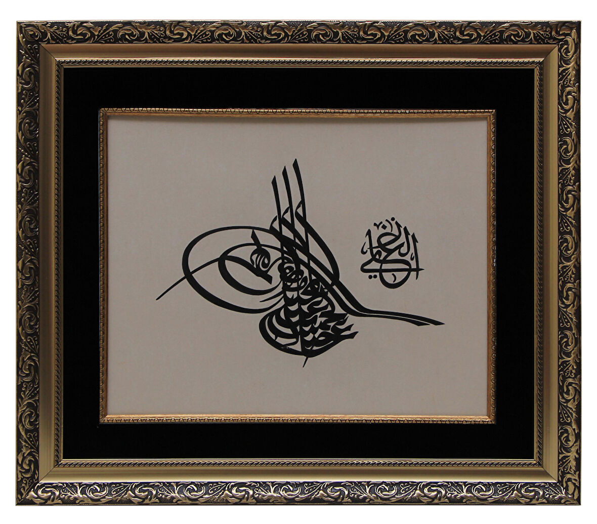 EL İŞÇİLİĞİ HÜSN-İ HAT ABDULHAMİT HAN TUĞRA TABLO 69*59 cm - 2368