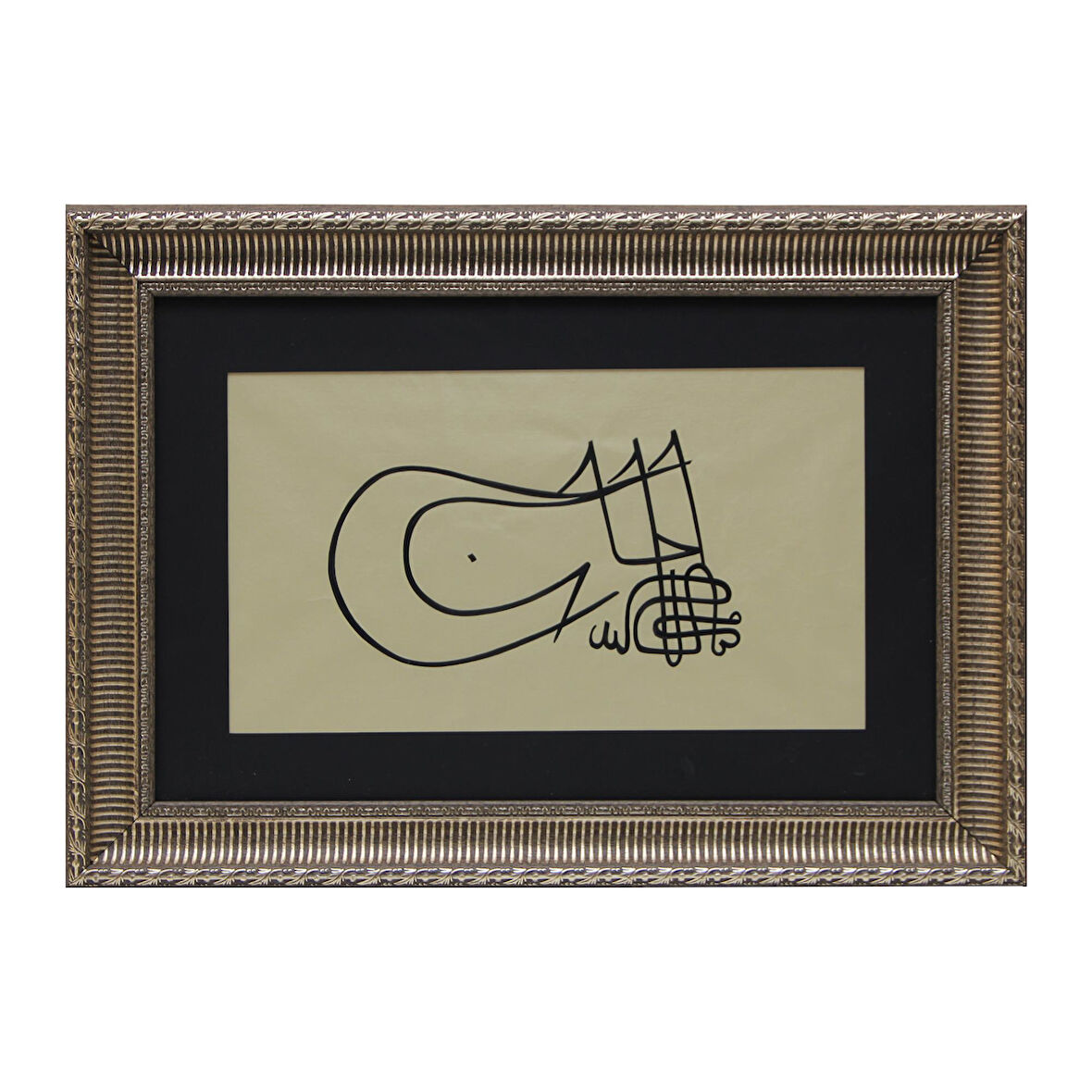 HÜSN-İ HAT TUĞRA TABLO “Sultan Çelebi Mehmed’in Tuğrası” 64x46 cm