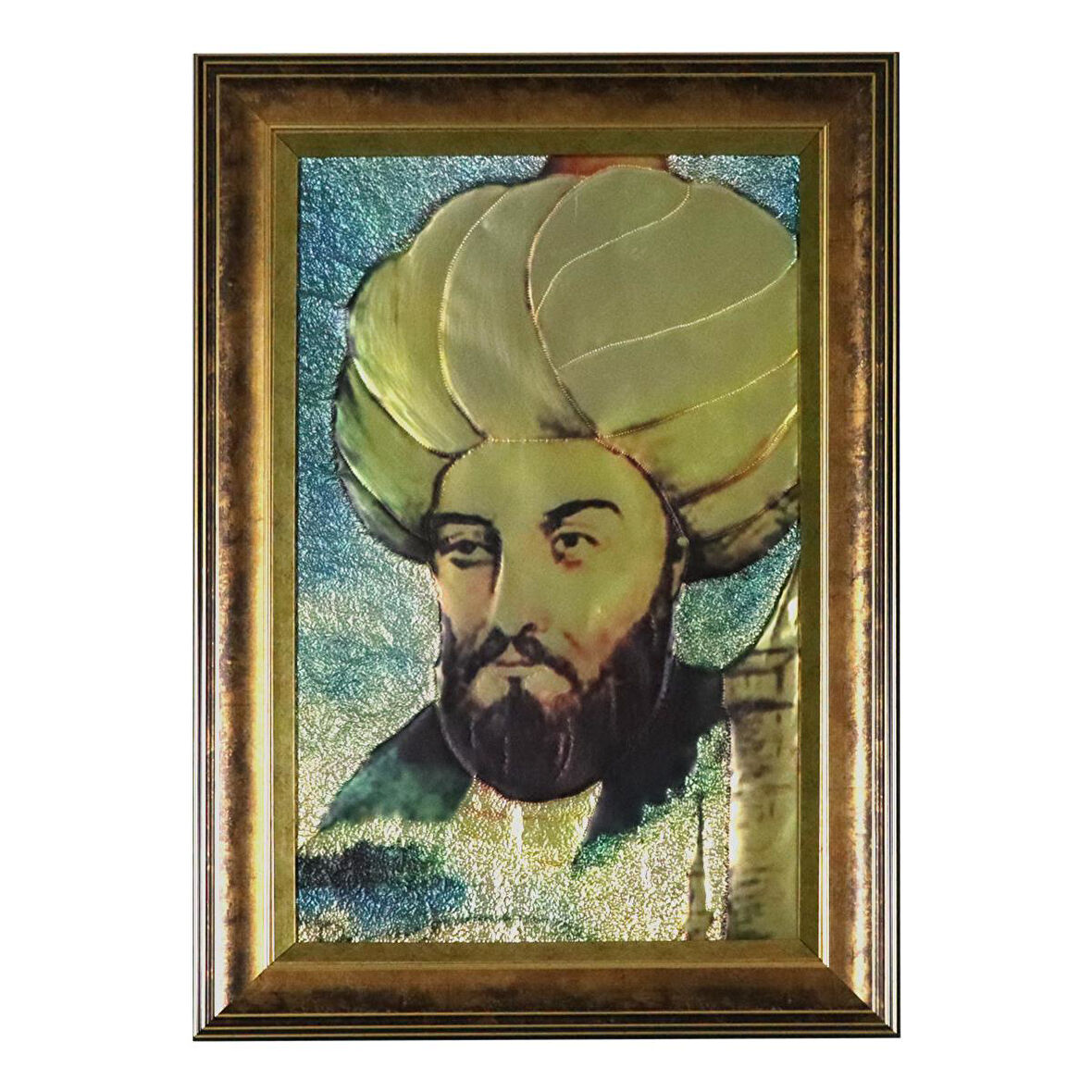 e38 EL İŞÇİLİĞİ ALİMİNYUM FOLYA KABARTMA TABLO 48 x 68 cm - 5931