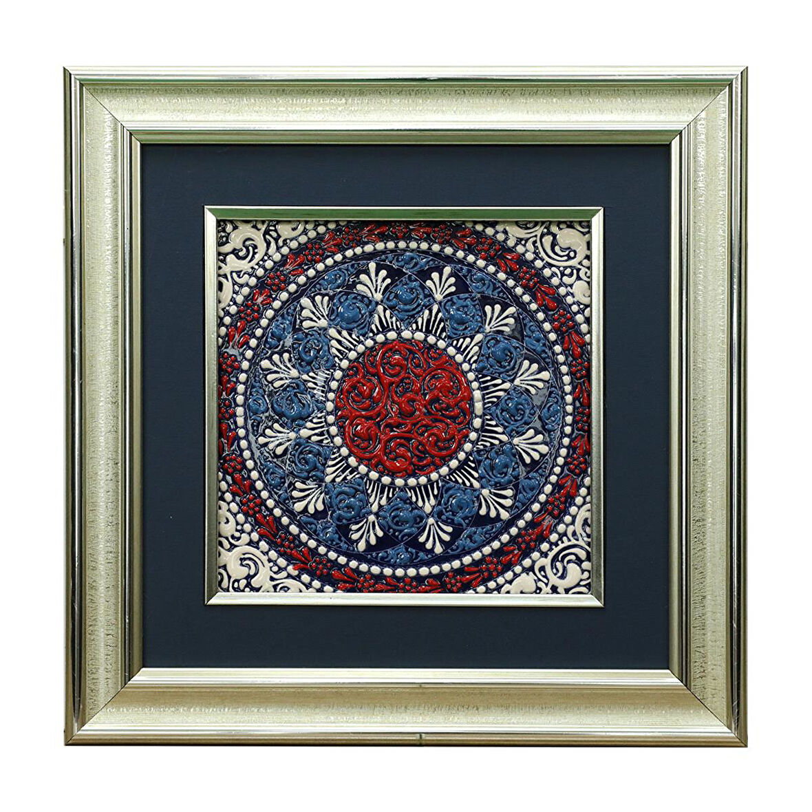 e38 EL İŞÇİLİĞİ ÇİNİ TABLO 34*34 CM - 6279