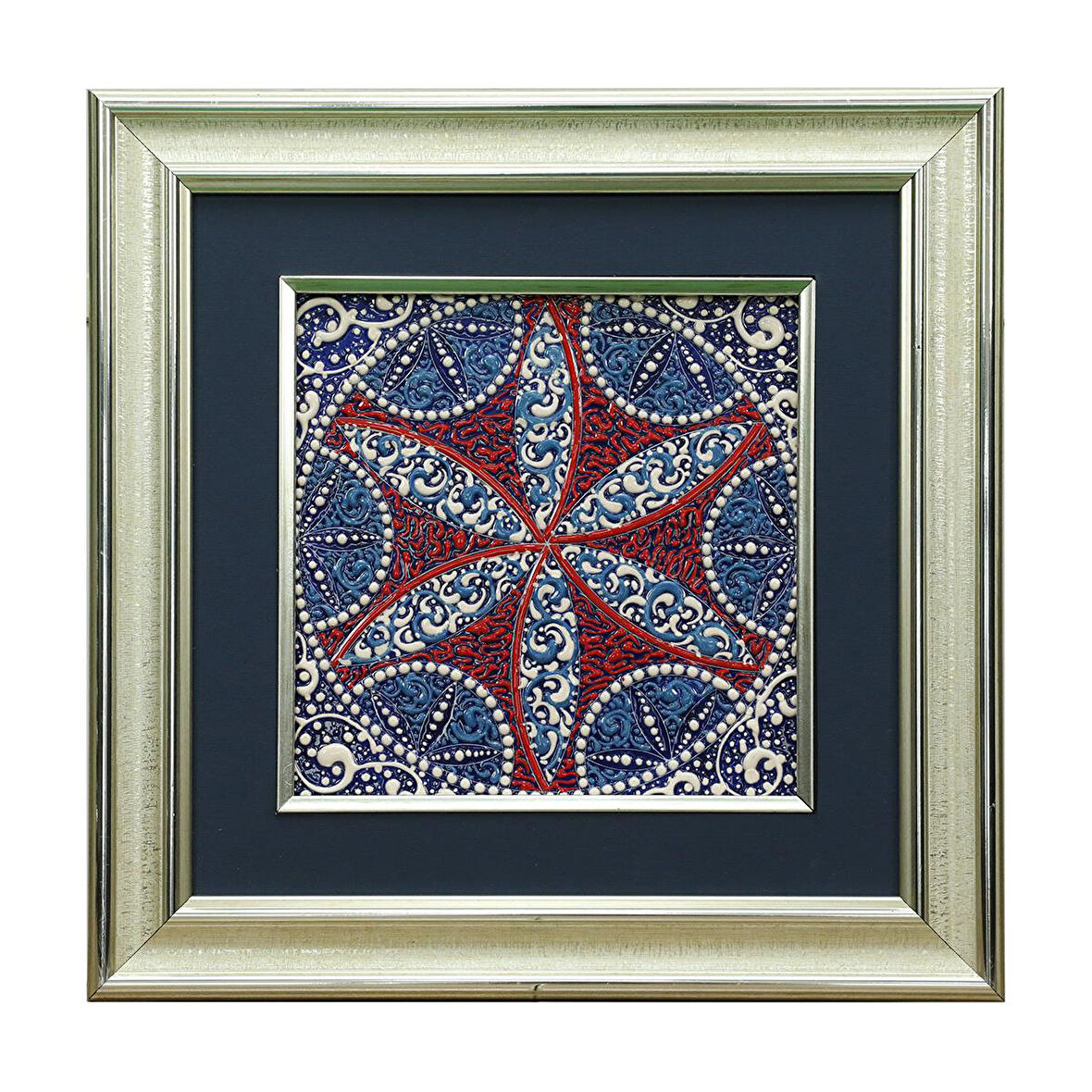 e38 EL İŞÇİLİĞİ ÇİNİ TABLO 34*34 CM - 6280