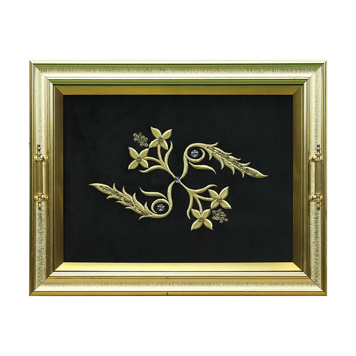 e38 EL İŞÇİLİĞİ MARAŞ İŞİ TEPSİ 40*54 CM - 6285