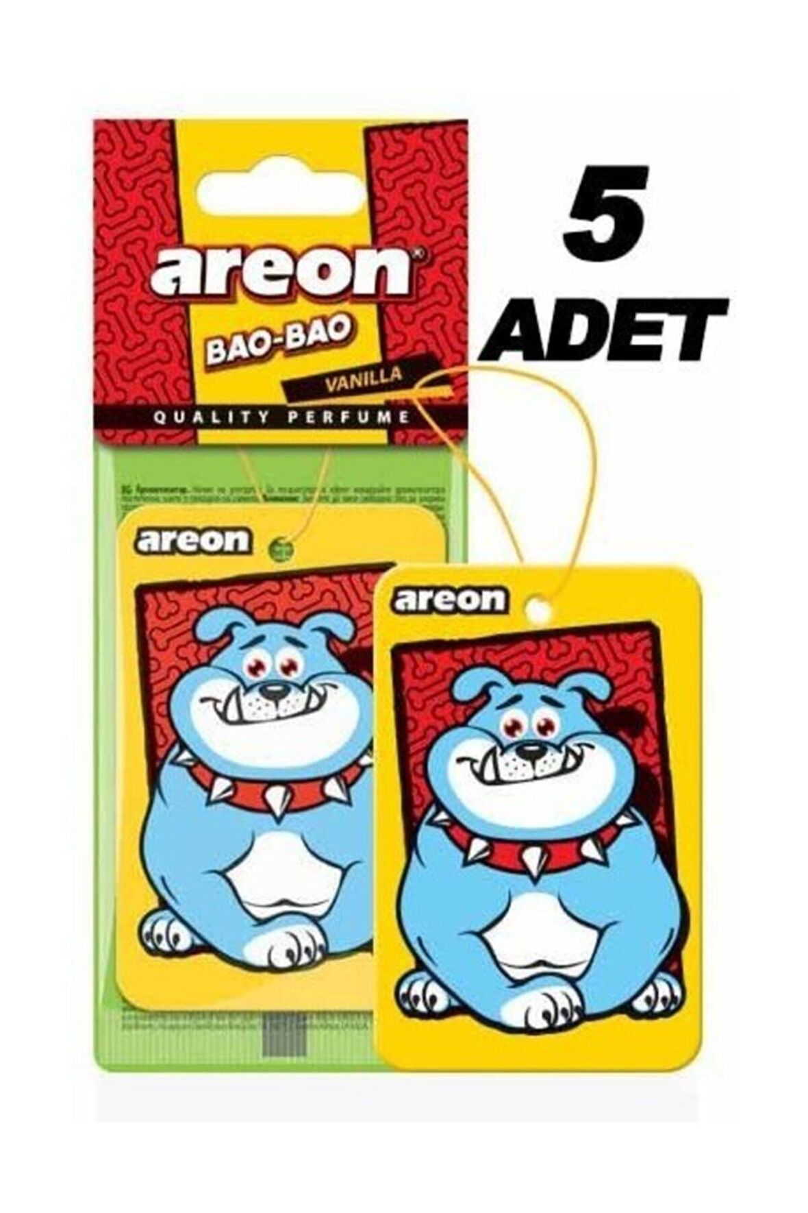 Areon BAO-BAO VANILLA 5'li 'Kaliteli Araç Kokusu'