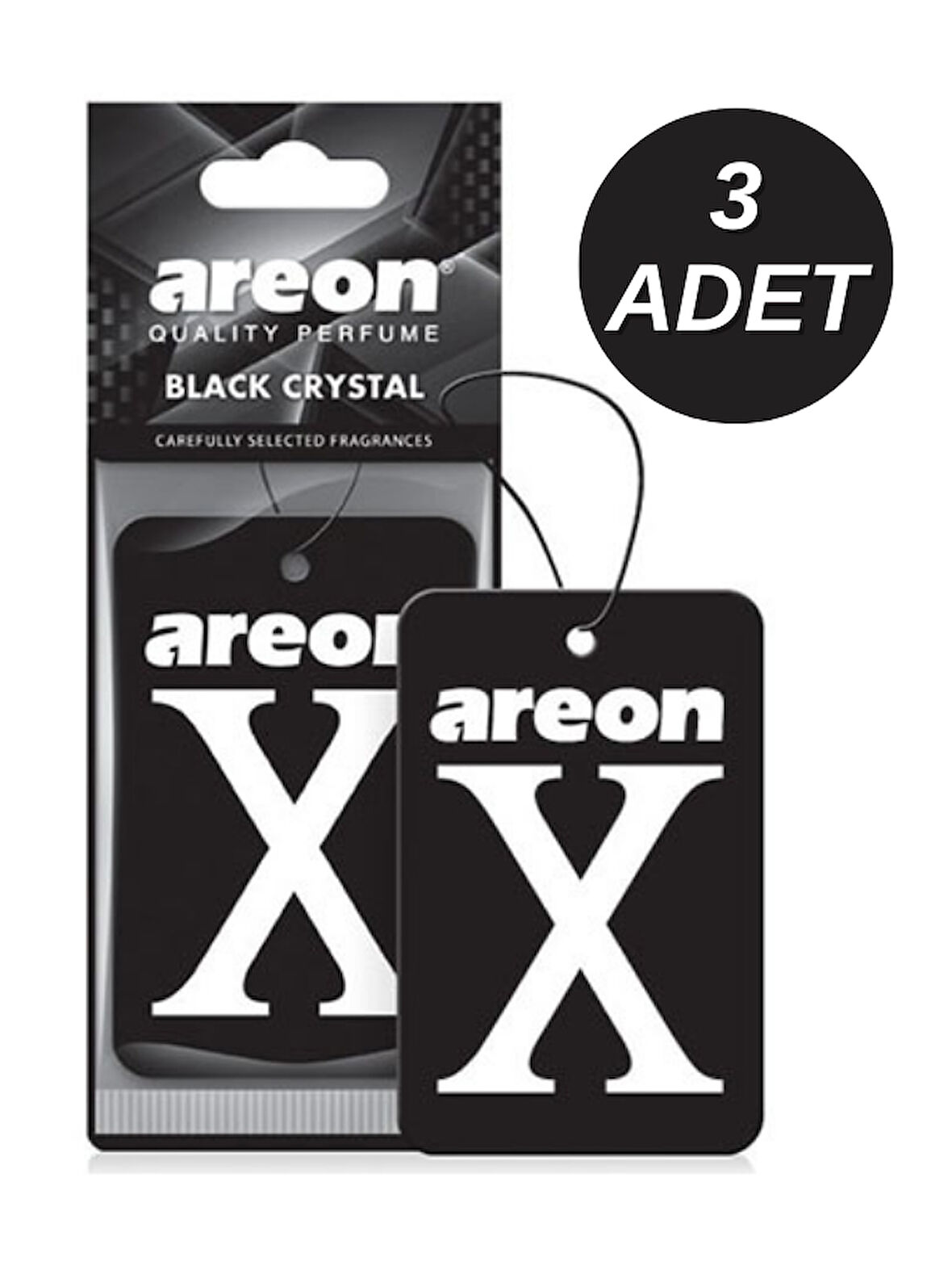 Areon X Black Crystal 3'lü Oto Araç Kokusu