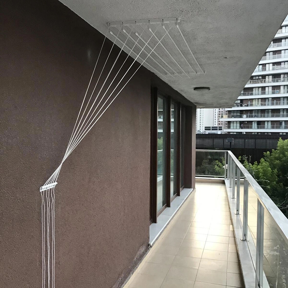 Lyra Asansörlü Kurutmalık 6 Çubuklu 120cm Metal Aksamlı