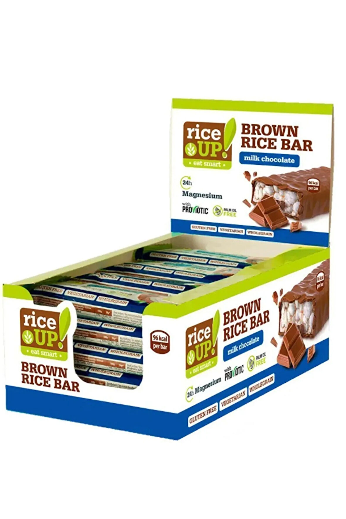 Rice Up Brown Rice Bar Milk Chocolate 18g*20 Adet