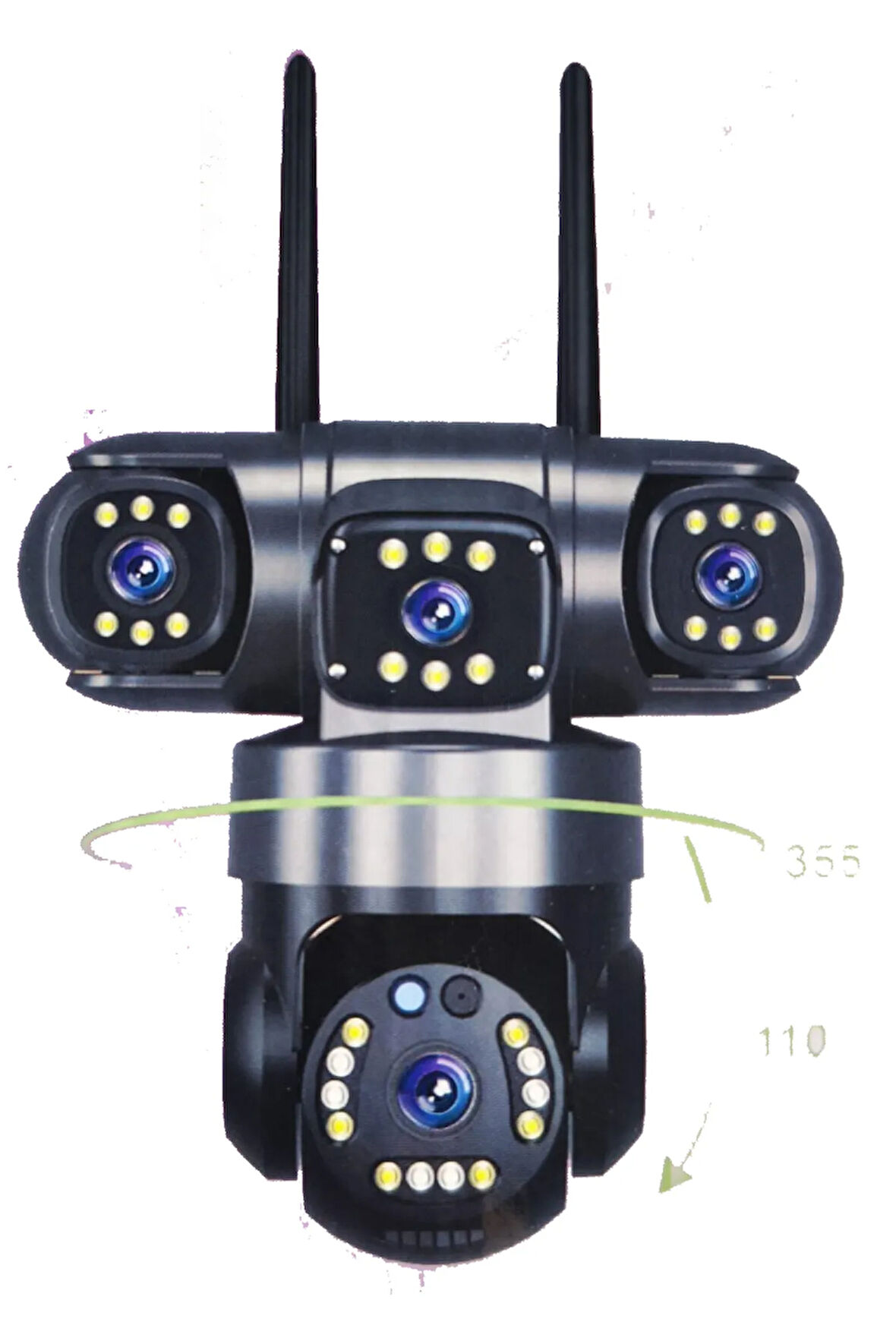 APRONX 9mp 3.6mm Apx-wpg690 Üç Kamera 30 Led Wifi Ptz