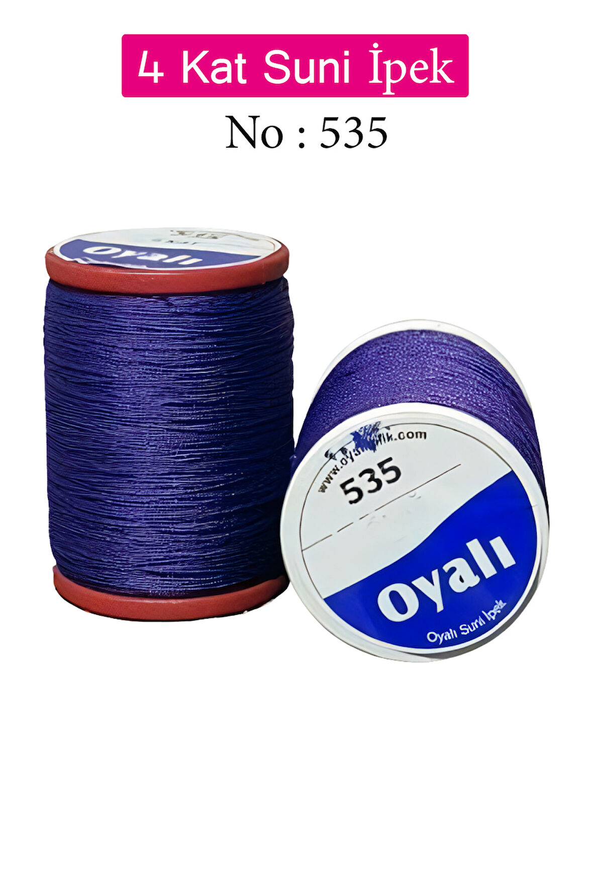 Oyalı 4 Kat Suni İpek İplik İğne Oyası Boncuk İpi Tığ Oyası No:535