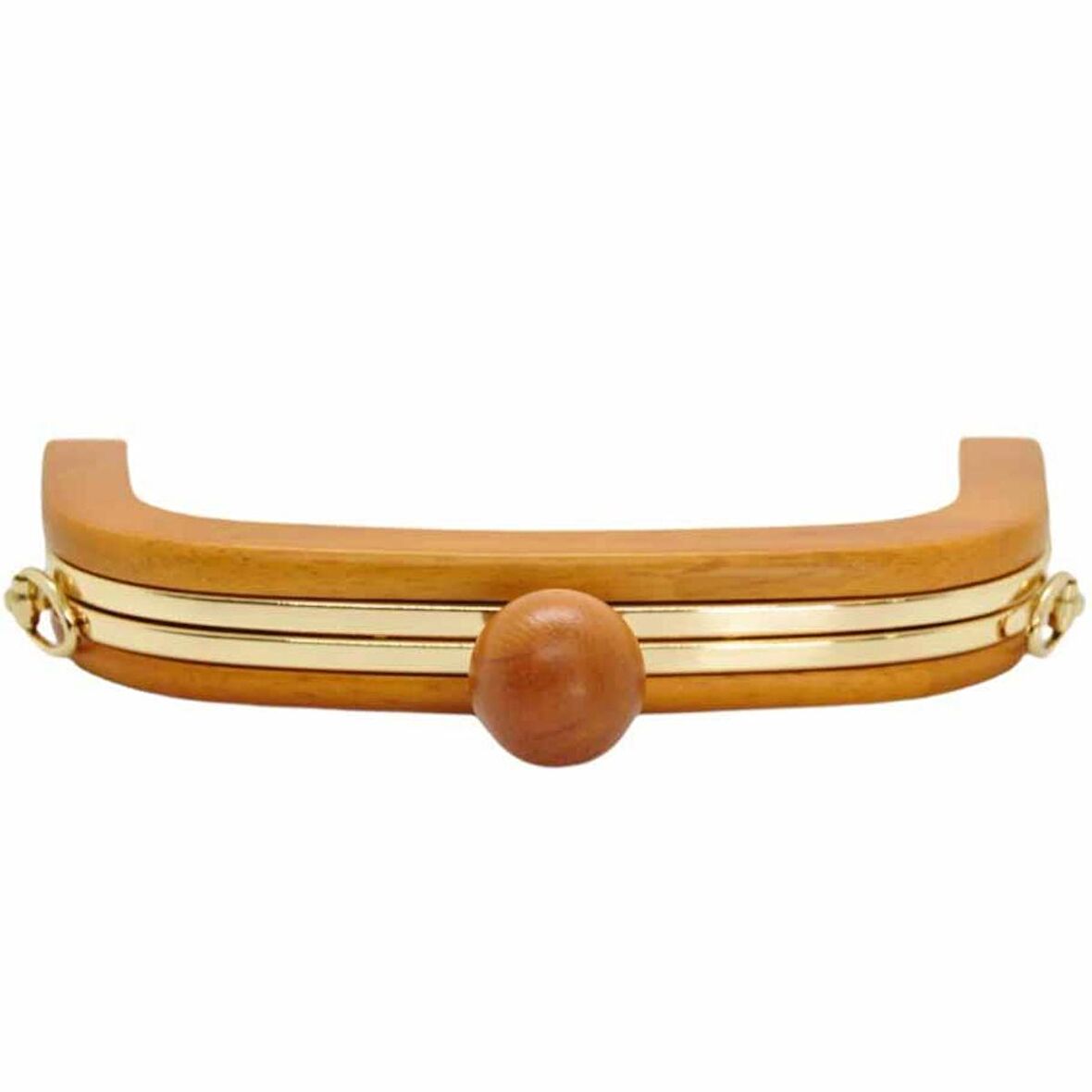 Ahşap Mıknatıslı Çanta Bursu İçi Metal ALT250 Kahve