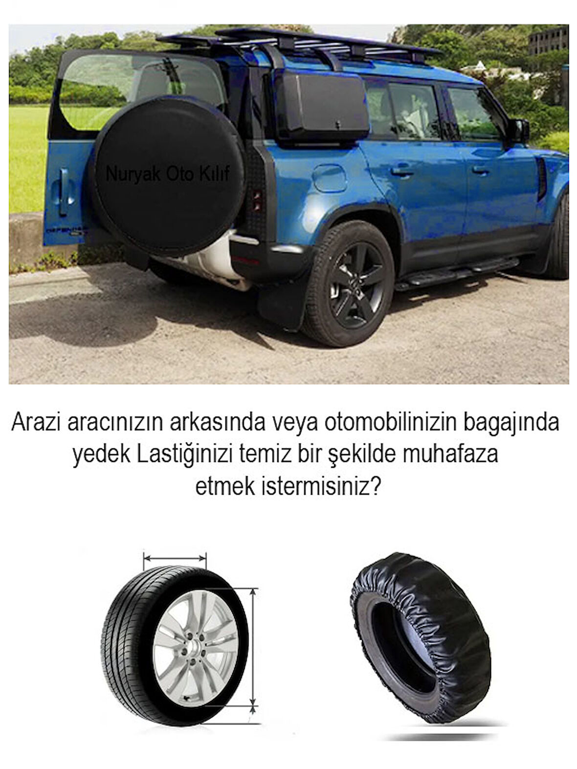 RAPID SPACEBACK uyumlu oto,araç Stepne Kılıfı 15-16 inç
