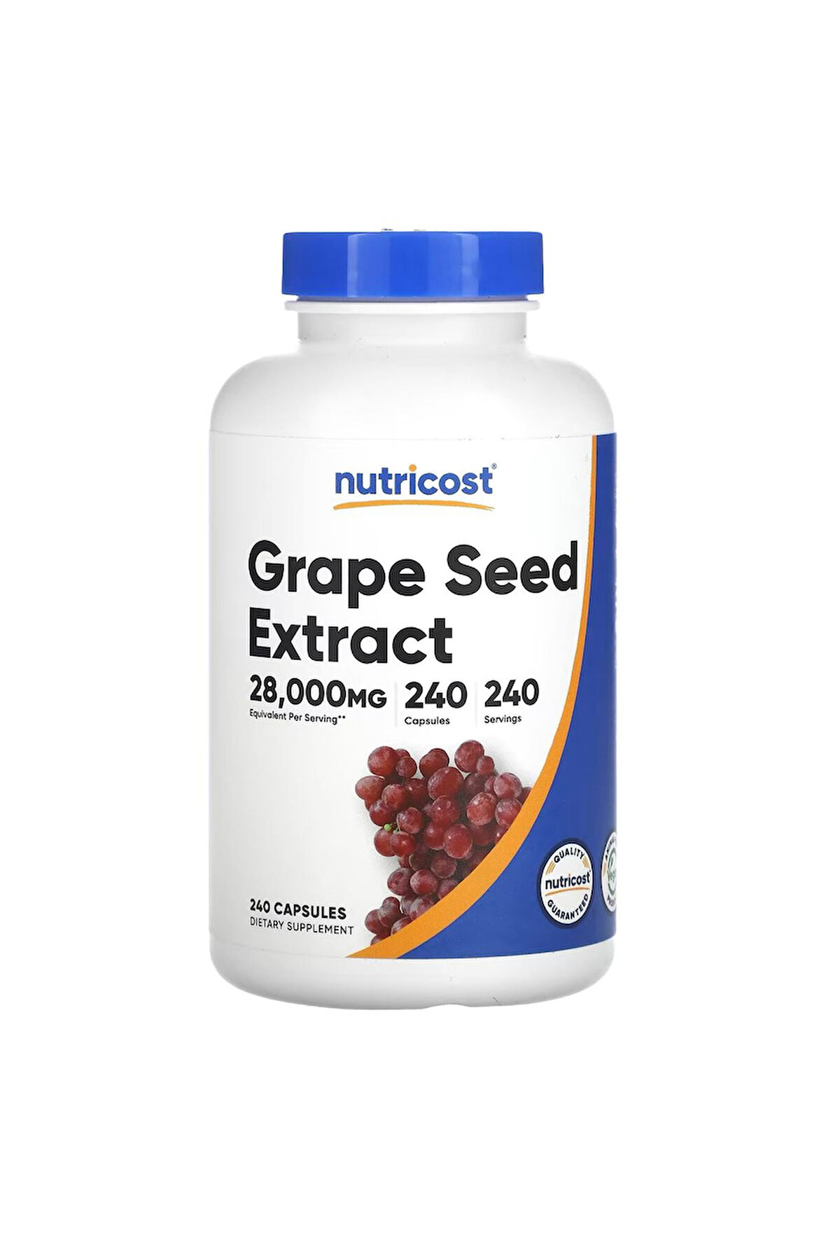 Grape Seed Extract Üzüm Çekirdeği Ekstraktı, 28.000 mg, 240 Kapsül