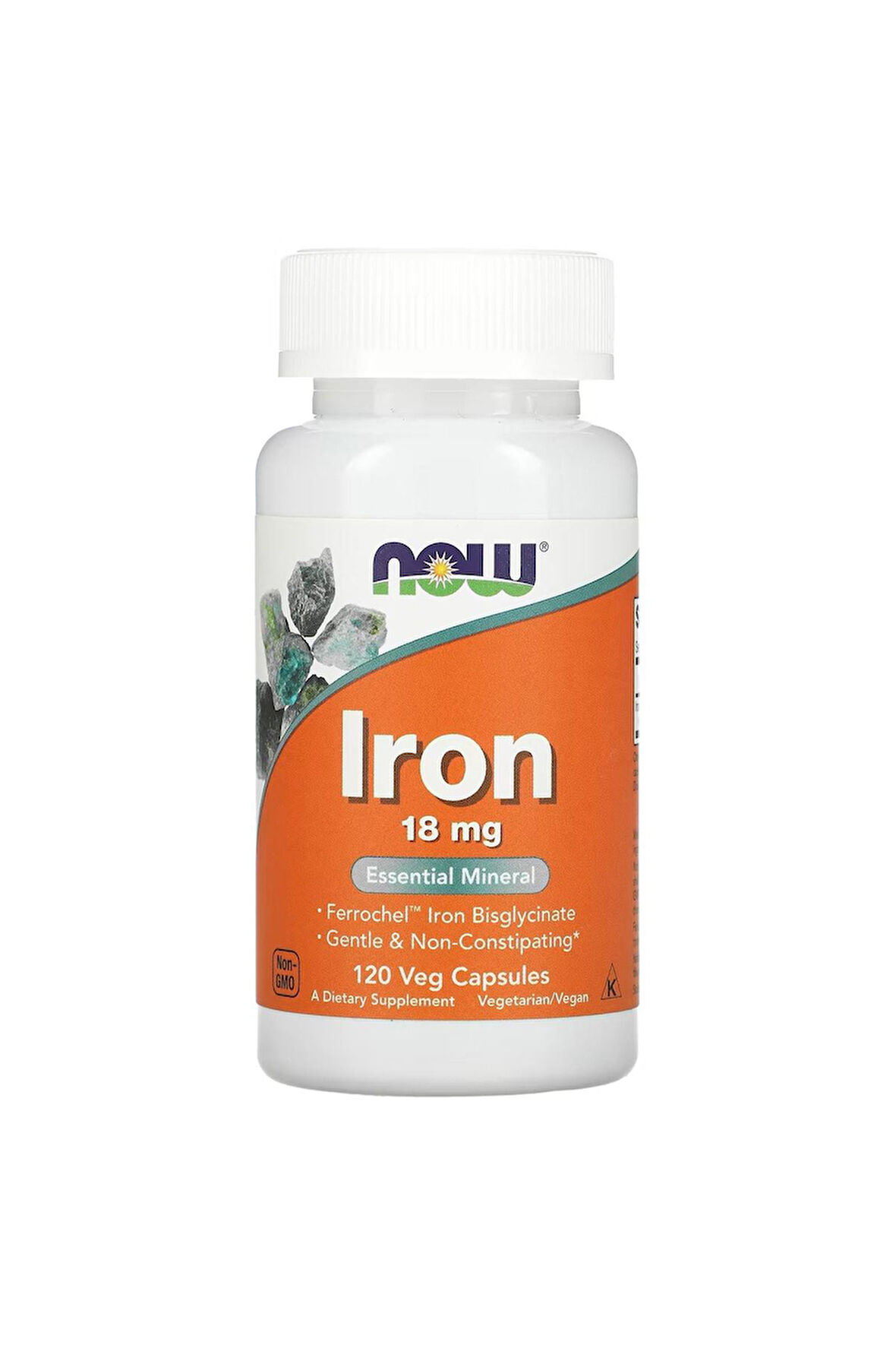 IRON Demir, 18 mg, 120 veg. Kapsül.usa menşei.dmmedicine'den