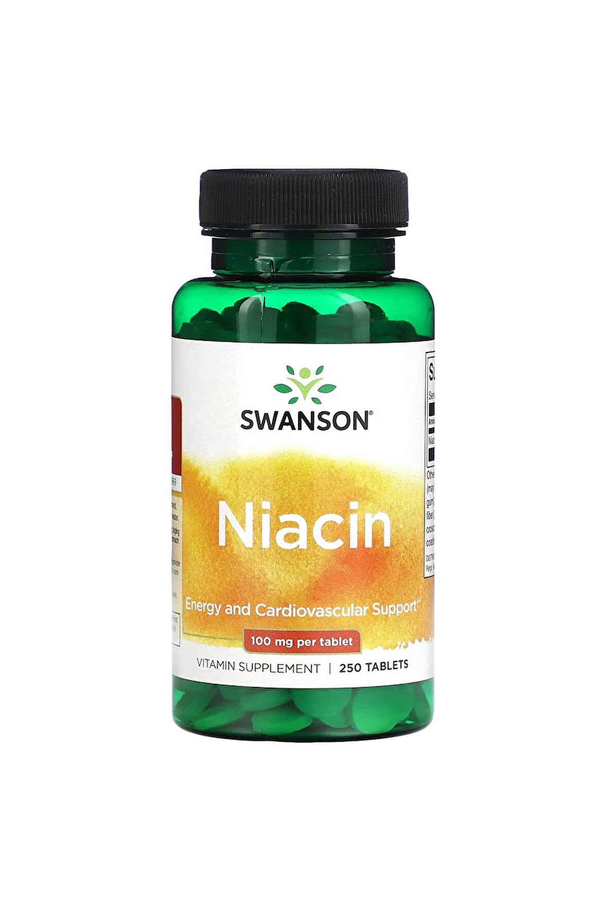 Niacin, 100 mg, 250 Tablet.usa menşei.dmmedicine'den