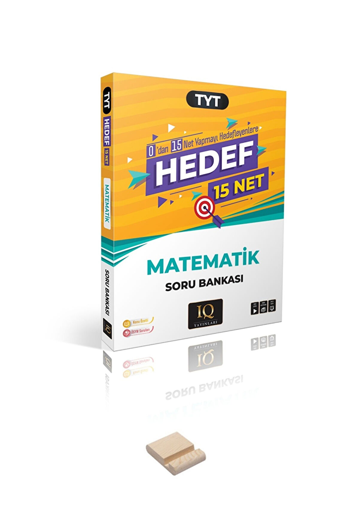 TYT Hedef 15 Net Matematik Soru Bankası ve Telefon Tutucu