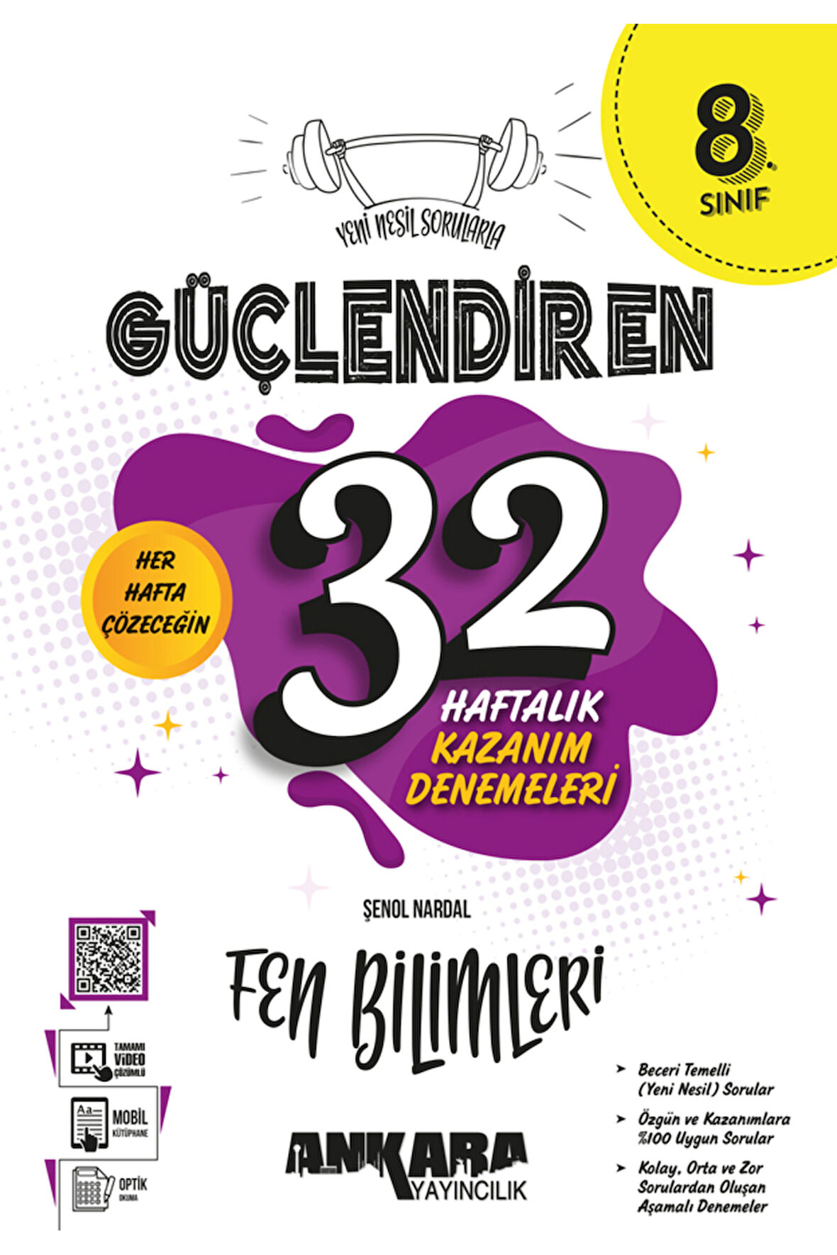 2025-2026 Müfredat 8. Sınıf Güçlendiren 32 Haftalık Fen Bilimleri Kazanım Denemeleri