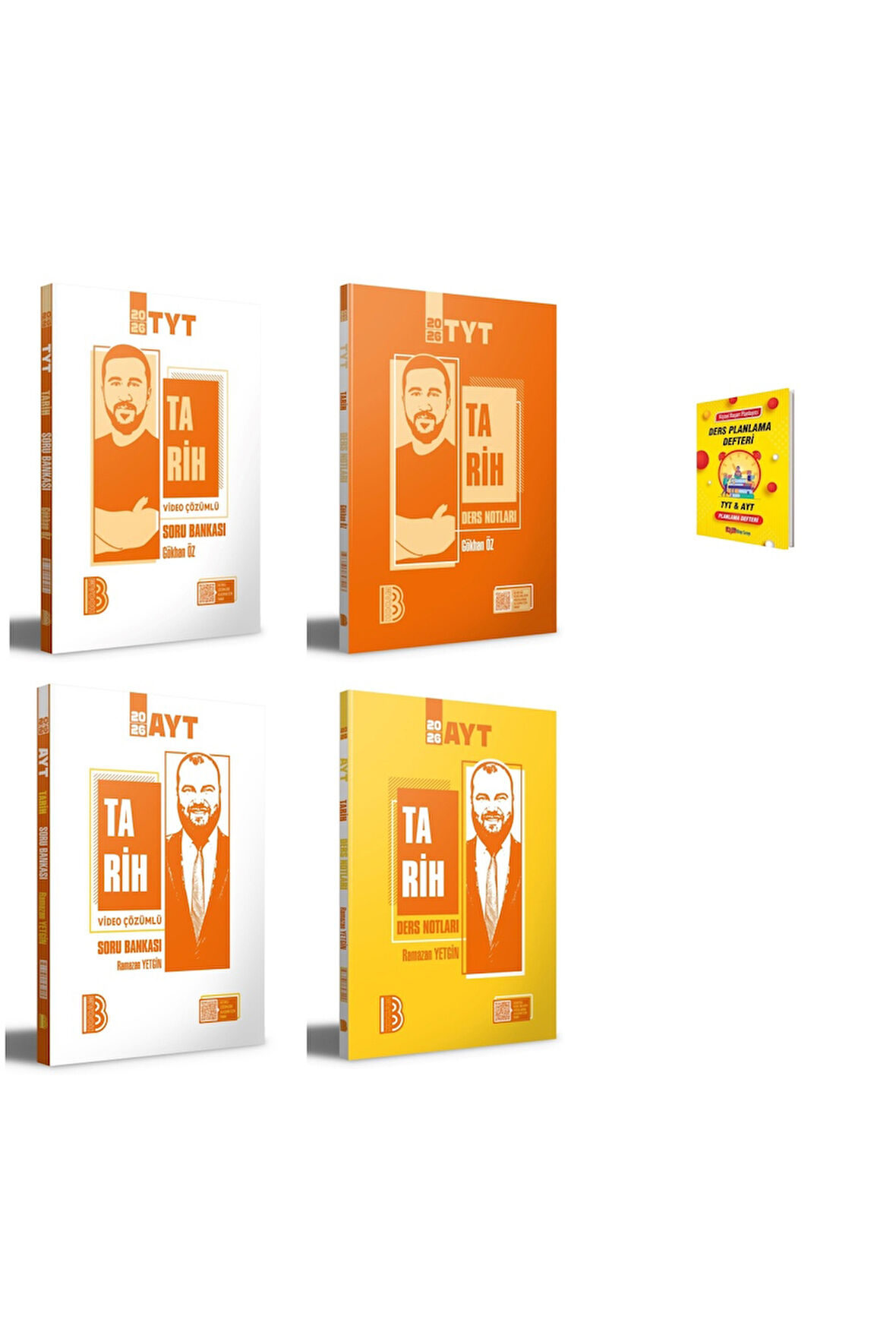 TYT-AYT Tarih Video Çözümlü Soru Bankası ve Ders Notları 4lü Set
