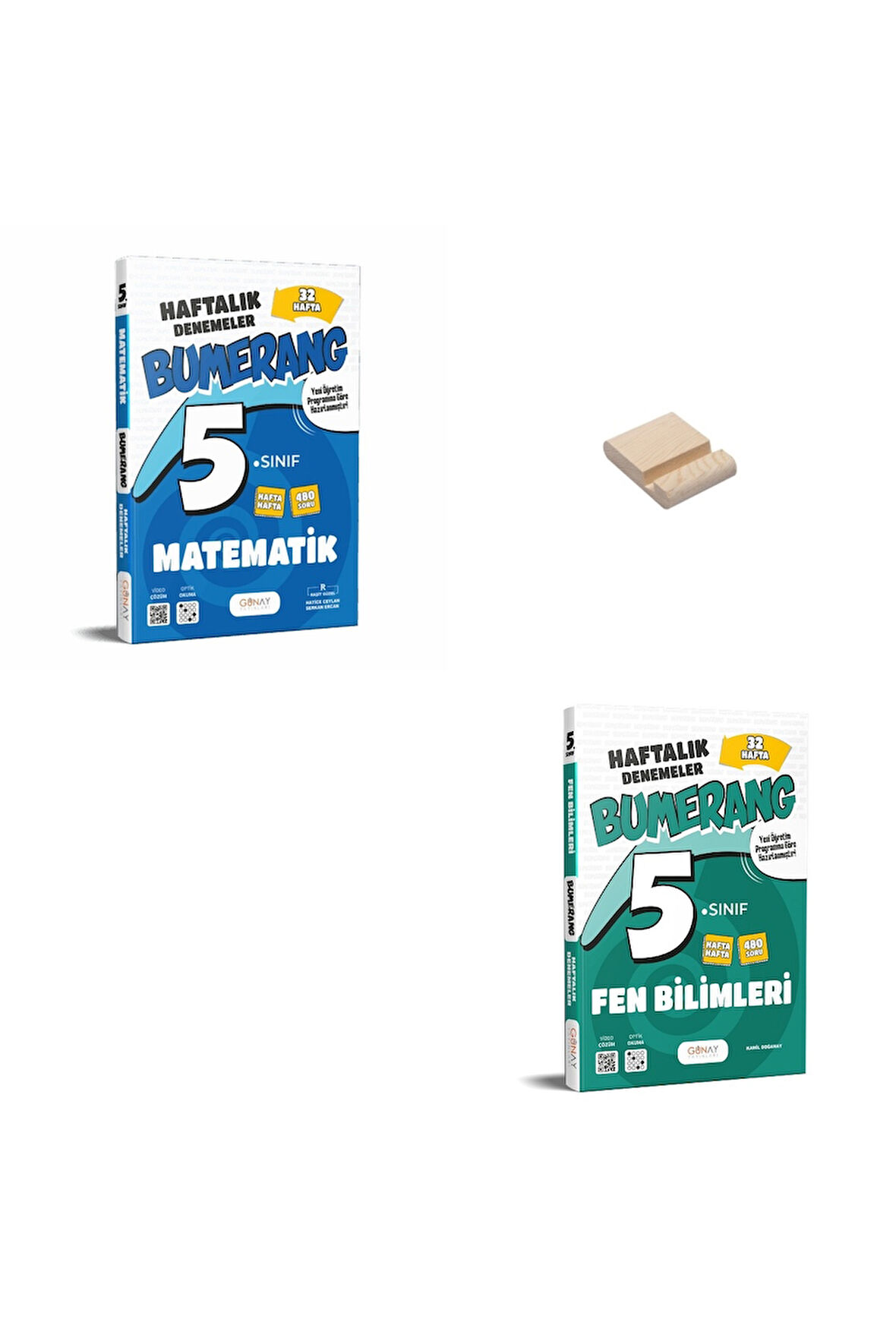 5. Sınıf Bumerang Matematik ve Fen Haftalık Denemeleri + Telefon Standı