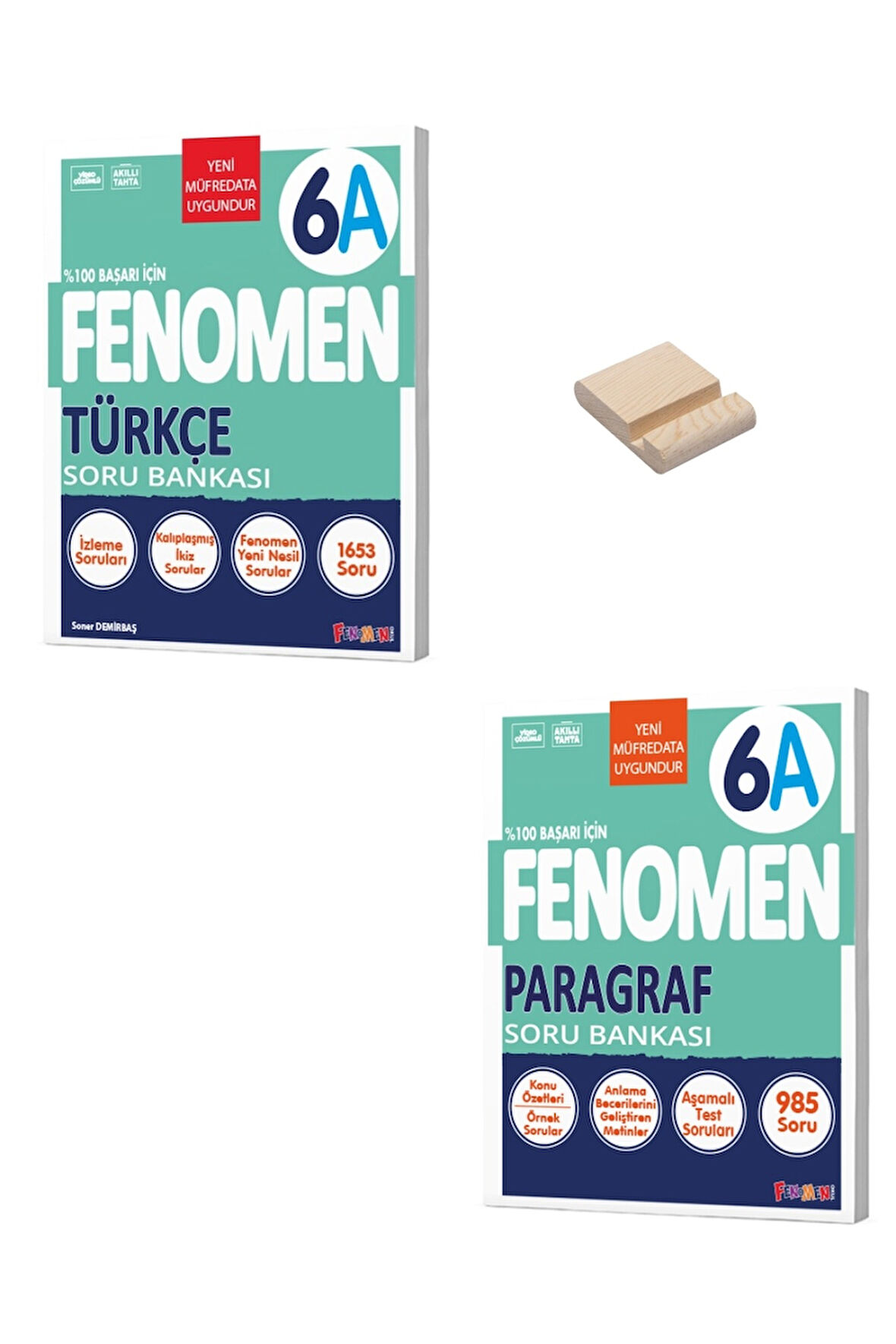 6. Sınıf A Serisi Türkçe ve Paragraf Soru Bankası + Telefon Standı