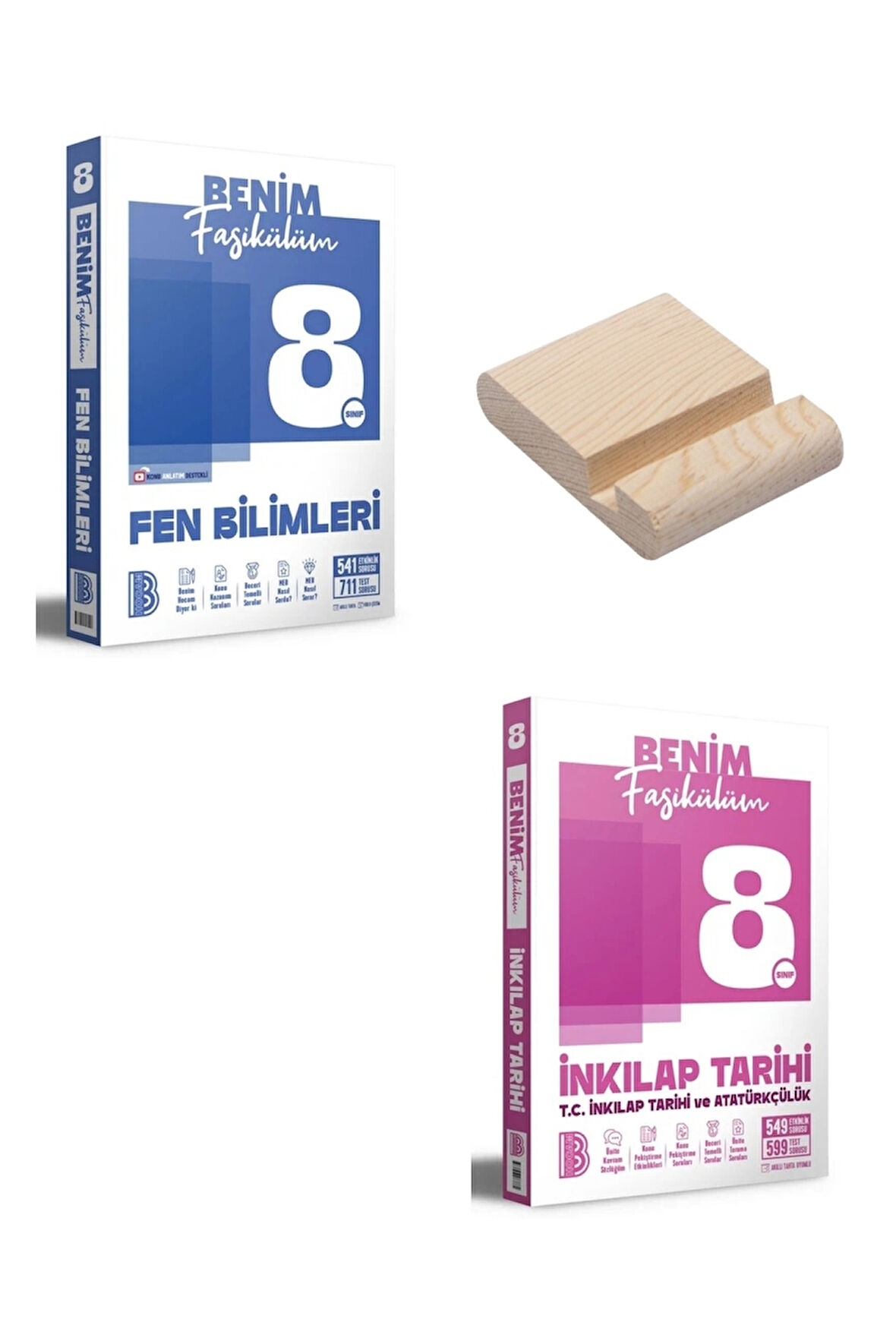 LGS 8. Sınıf Fen Bilimleri ve İnkılap Benim Fasikülüm + Telefon Standı