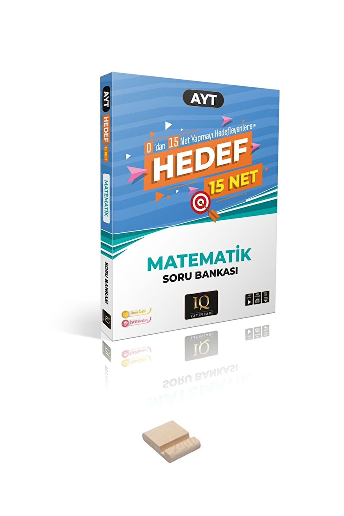 AYT Hedef 15 Net Matematik Soru Bankası ve Telefon Tutucu