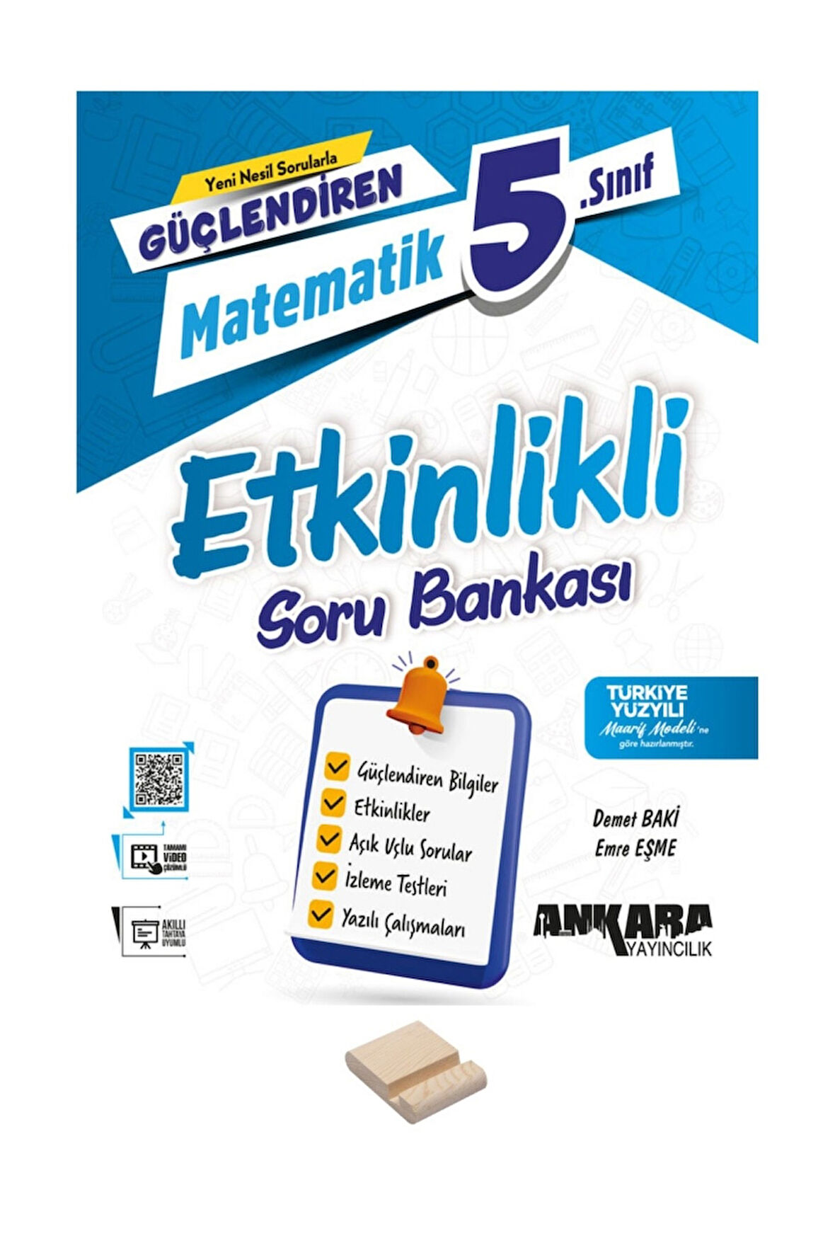 5.Sınıf Güçlendiren Matematik Etkinlikli Soru Bankası ve Telefon Standı