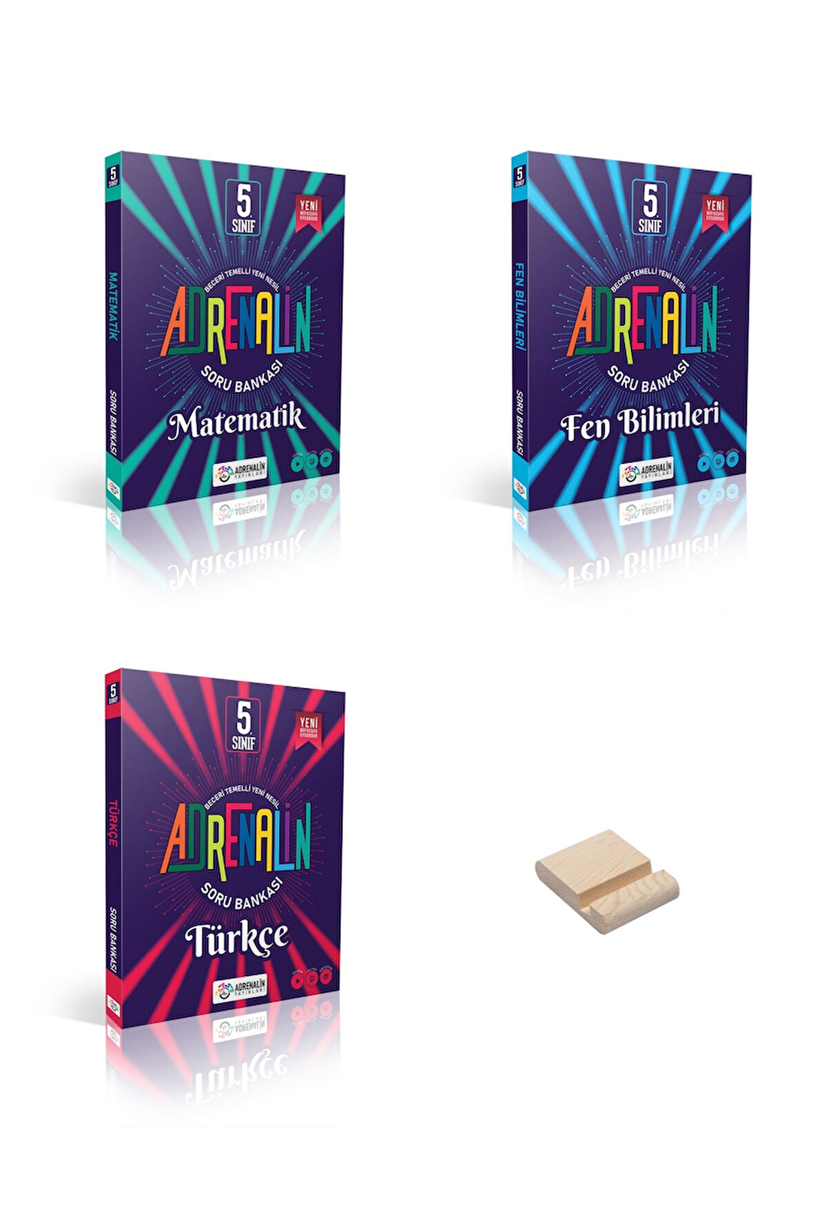5. Sınıf Matematik Fen Bilimleri ve Türkçe Soru Bankası 3lü Set