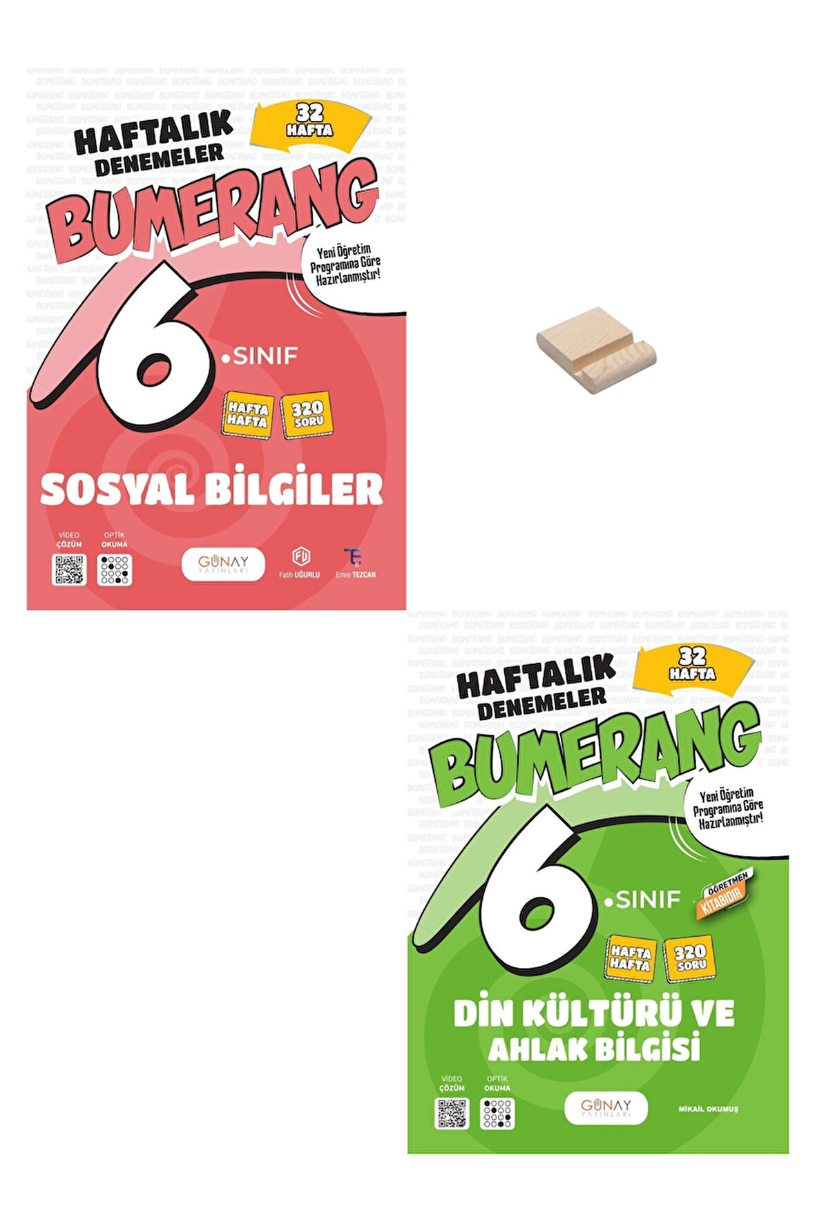 6. Sınıf Bumerang Sosyal ve Din Kültürü 32 Haftalık Denemeleri + Telefon Standı