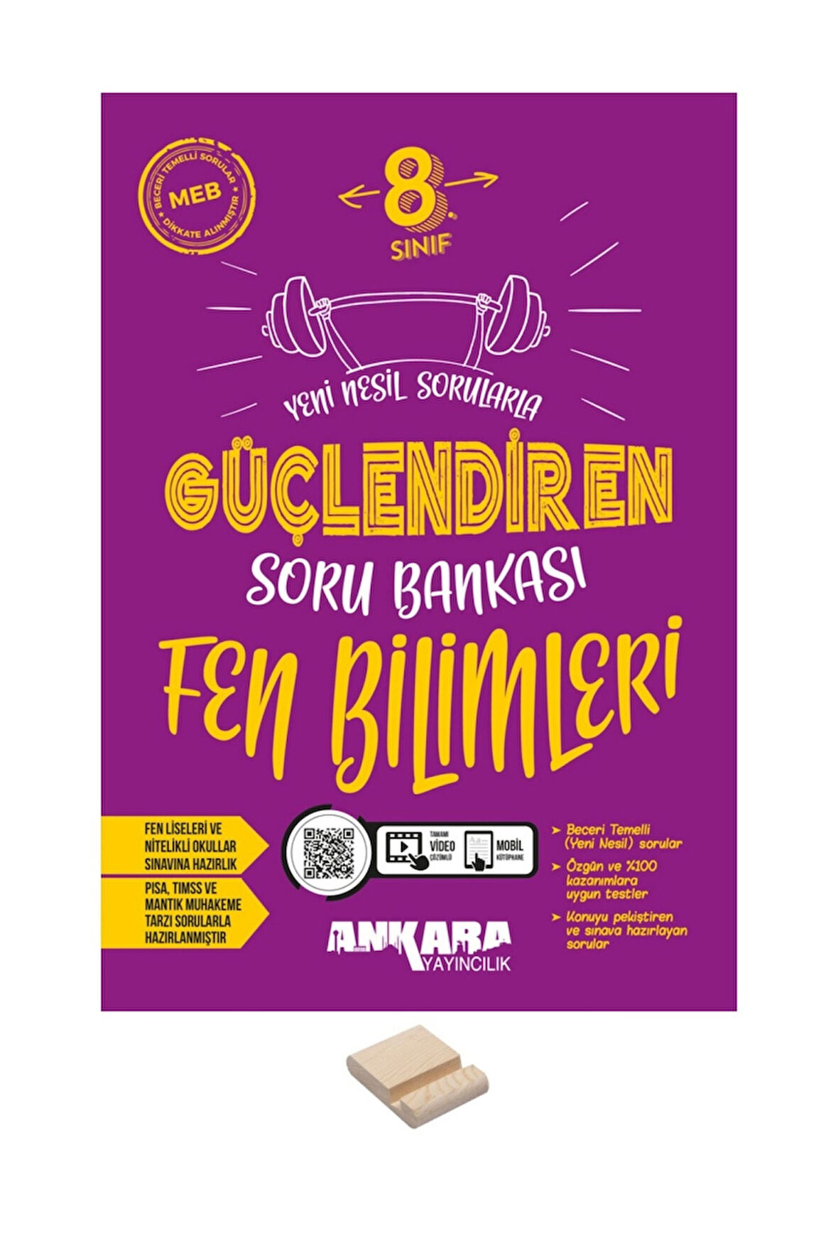LGS 8. Sınıf Fen Bilimleri Güçlendiren Soru Bankası ve Telefon Standı