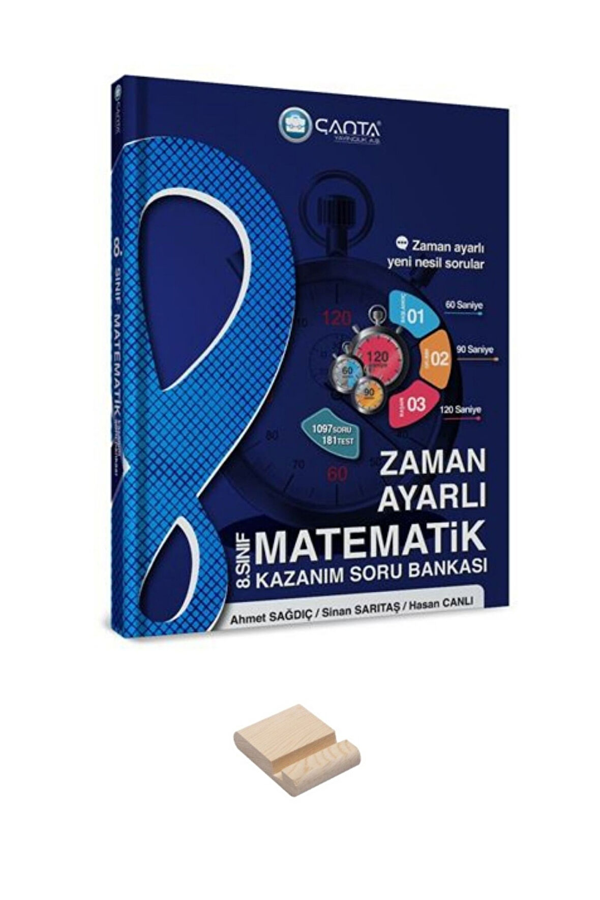 LGS 8. Sınıf Matematik Zaman Ayarlı Kazanım Soru Bankası ve Telefon Tutucu