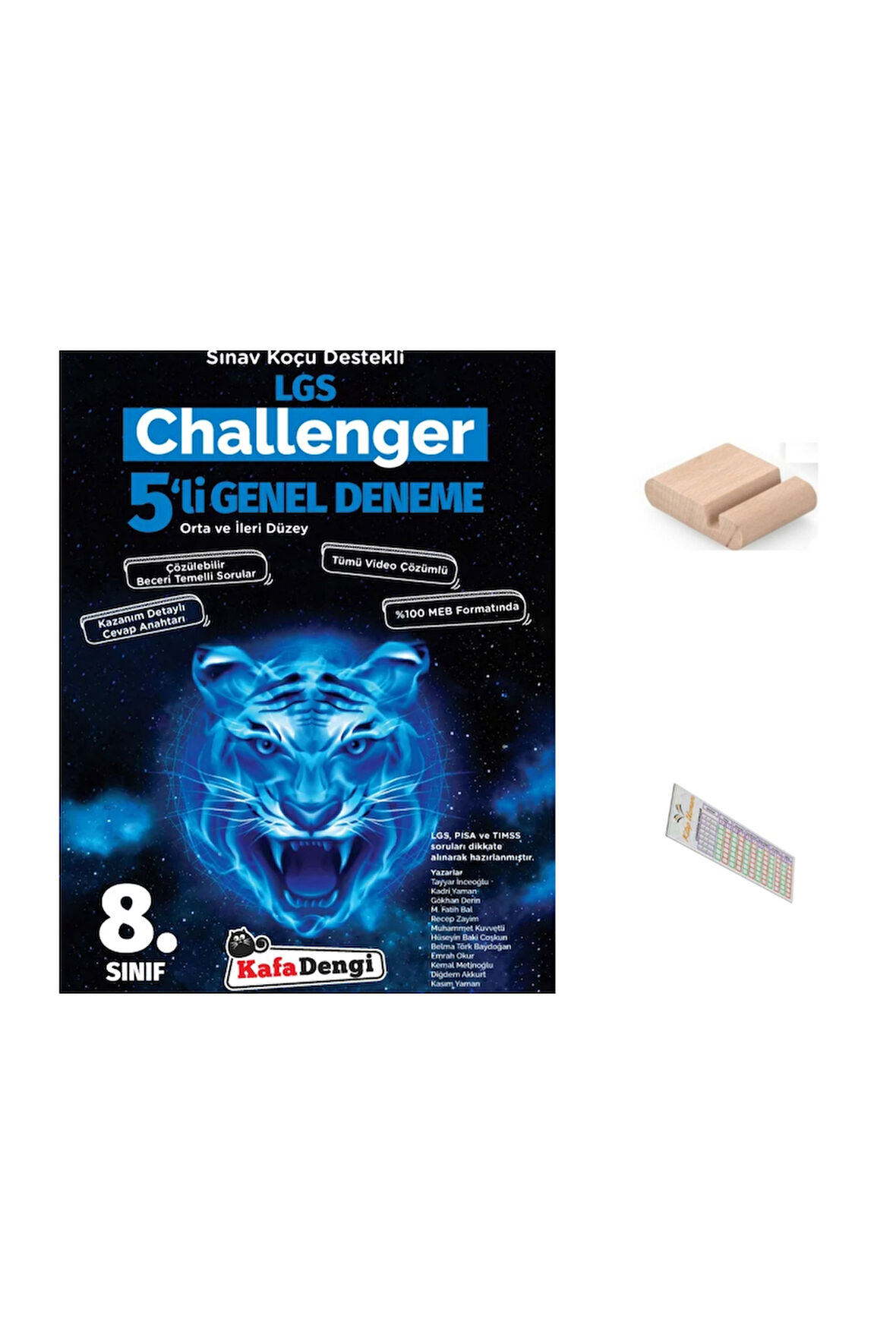 KafaDengi 8.Sınıf 5'li Challenger Paket Deneme LGS 2026 +Telefon Tutucu+Çözüm Ayracı