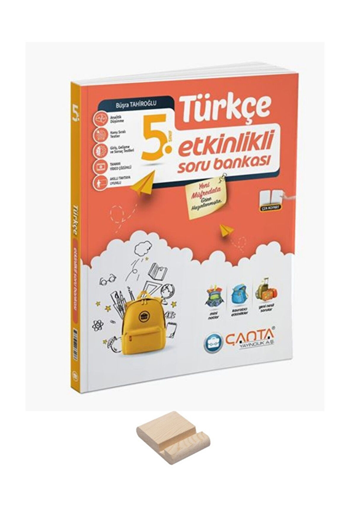 5. Sınıf Etkinlikli Kazanım Türkçe Soru Bankası ve Telefon Tutucu
