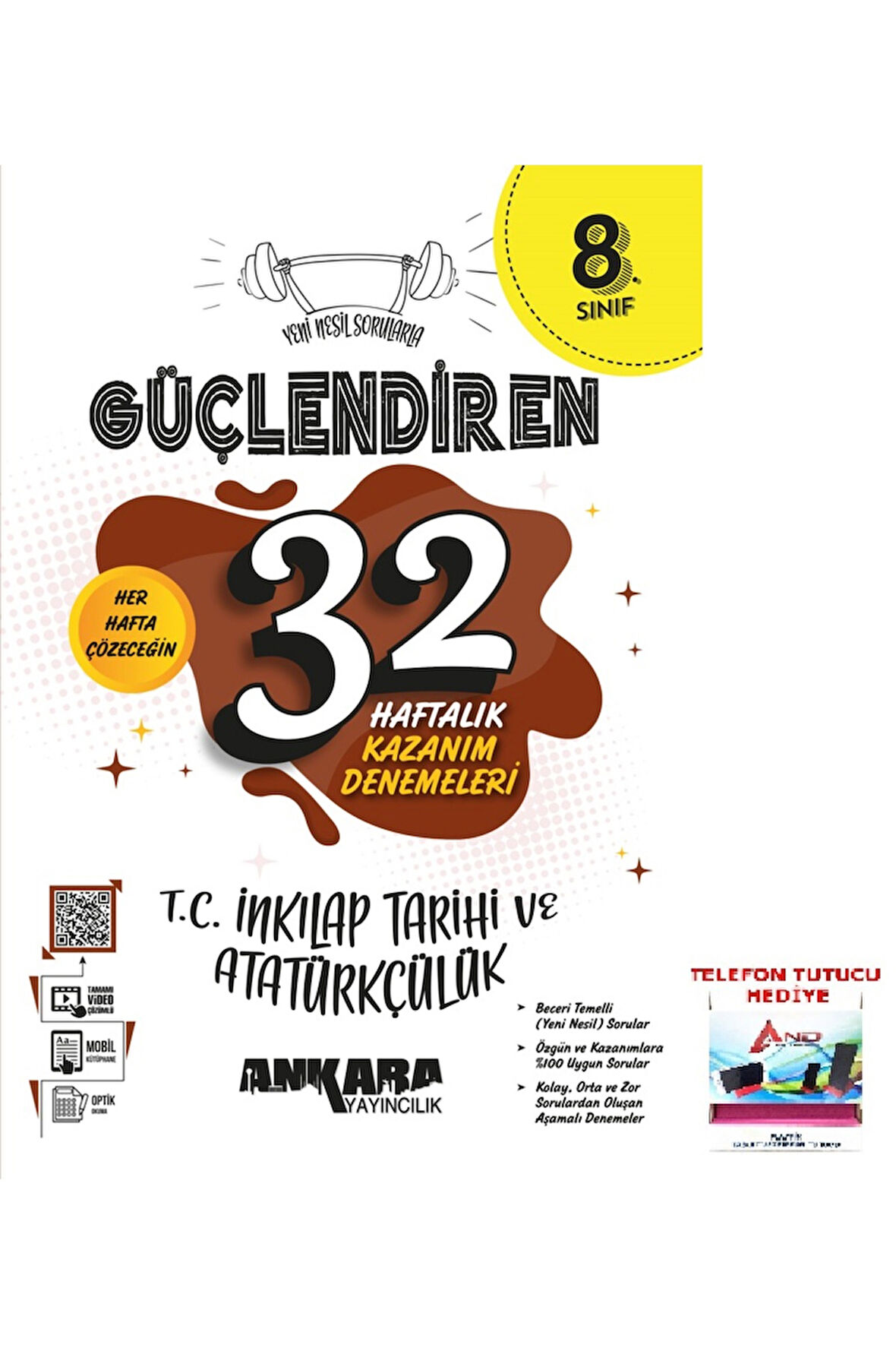 2025-2026 8. Sınıf LGS İnkılap Tarihi Her Hafta Çözeceğin Güçlendiren 32 Haftalık Denemeleri