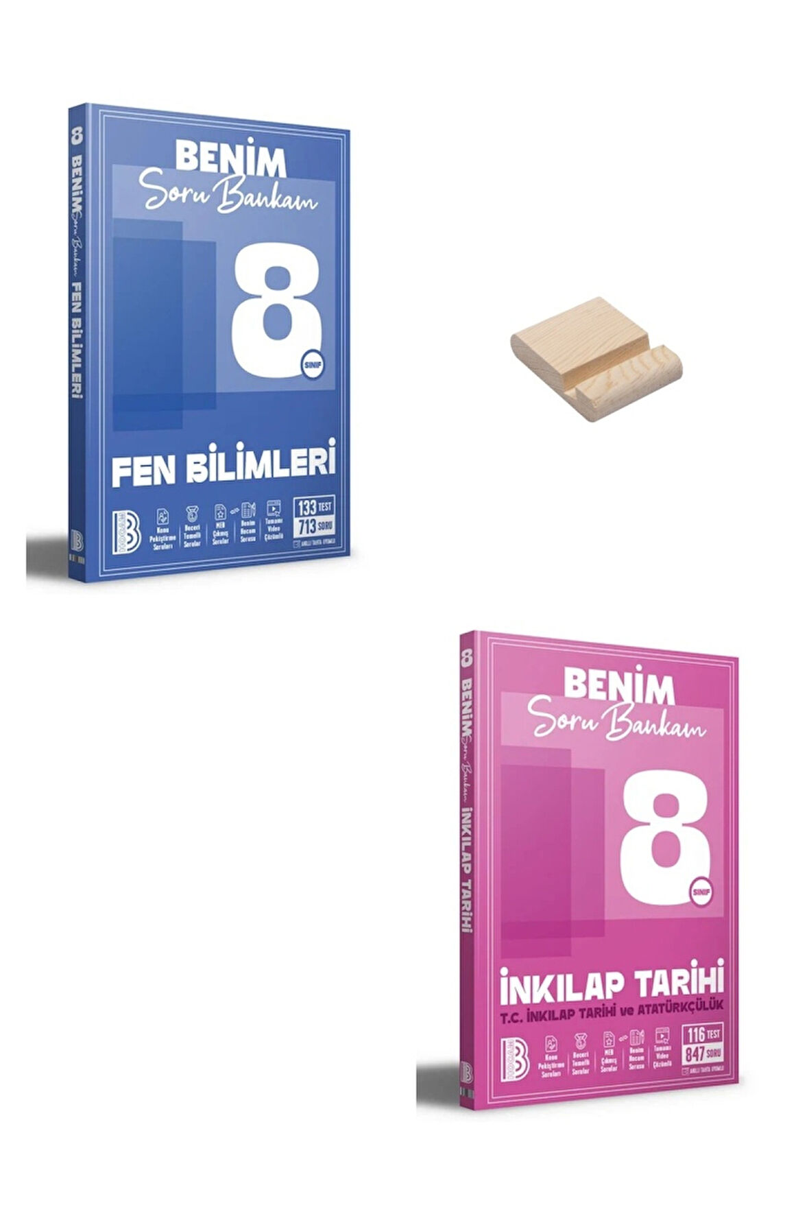 LGS 8. Sınıf Benim Hocam Fen ve İnkılap Soru Bankam + Telefon Standı