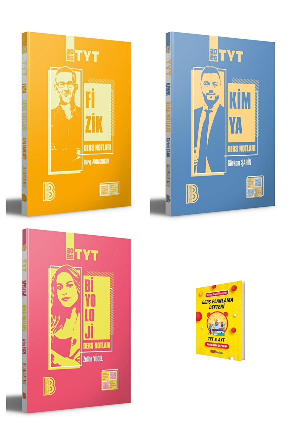TYT Fizik Kimya ve Biyoloji Ders Notları 3lü Set
