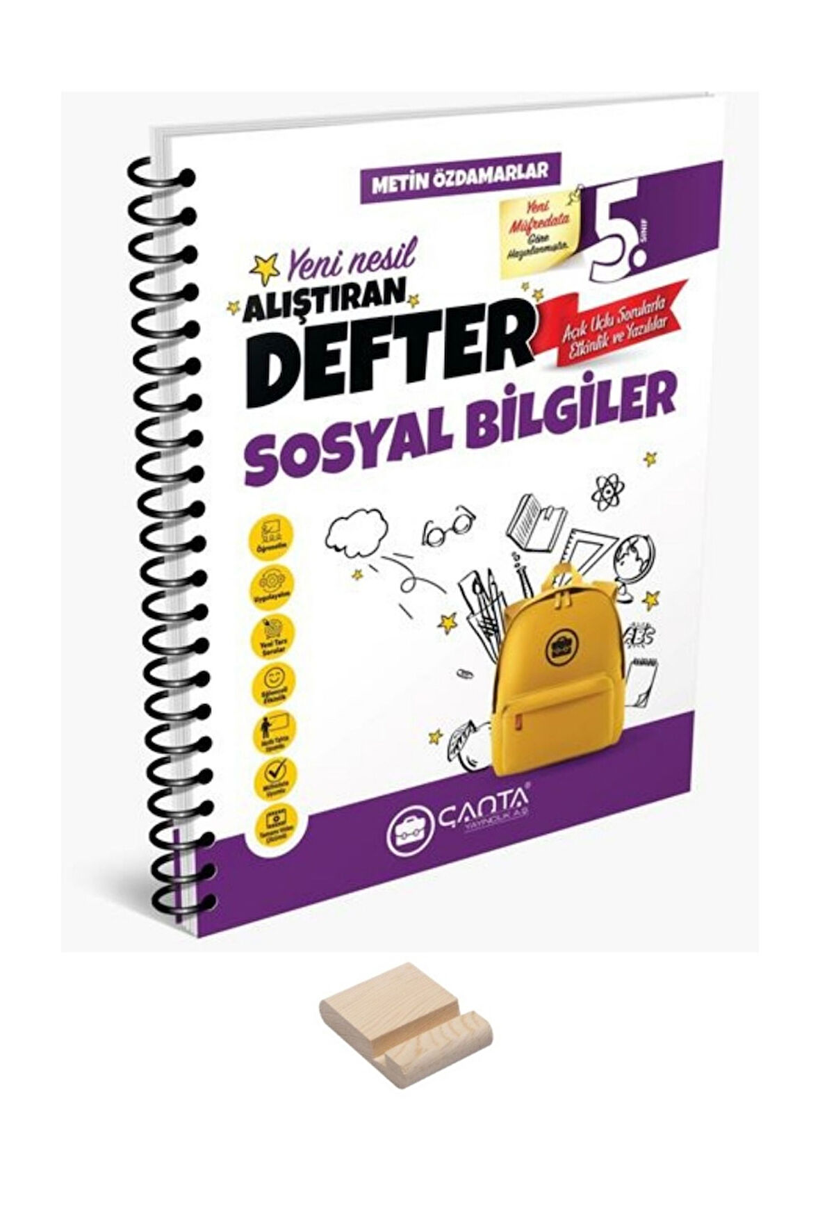 5. Sınıf Sosyal Bilgiler Hazırlayan Defter ve Telefon Tutucu