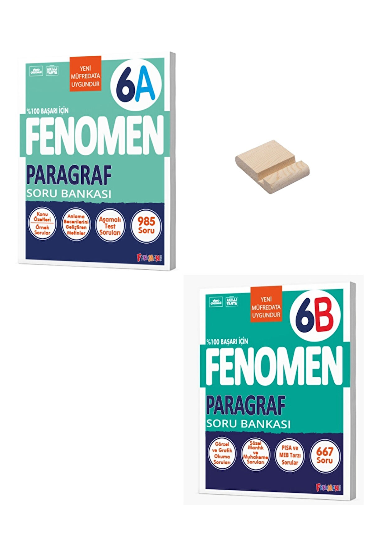 6. Sınıf A ve B Serisi Paragraf Soru Bankası + Telefon Standı