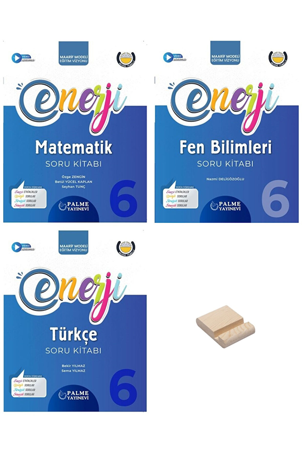6. Sınıf Enerji Matematik Fen Bilimleri ve Türkçe Soru Bankası 3lü Set
