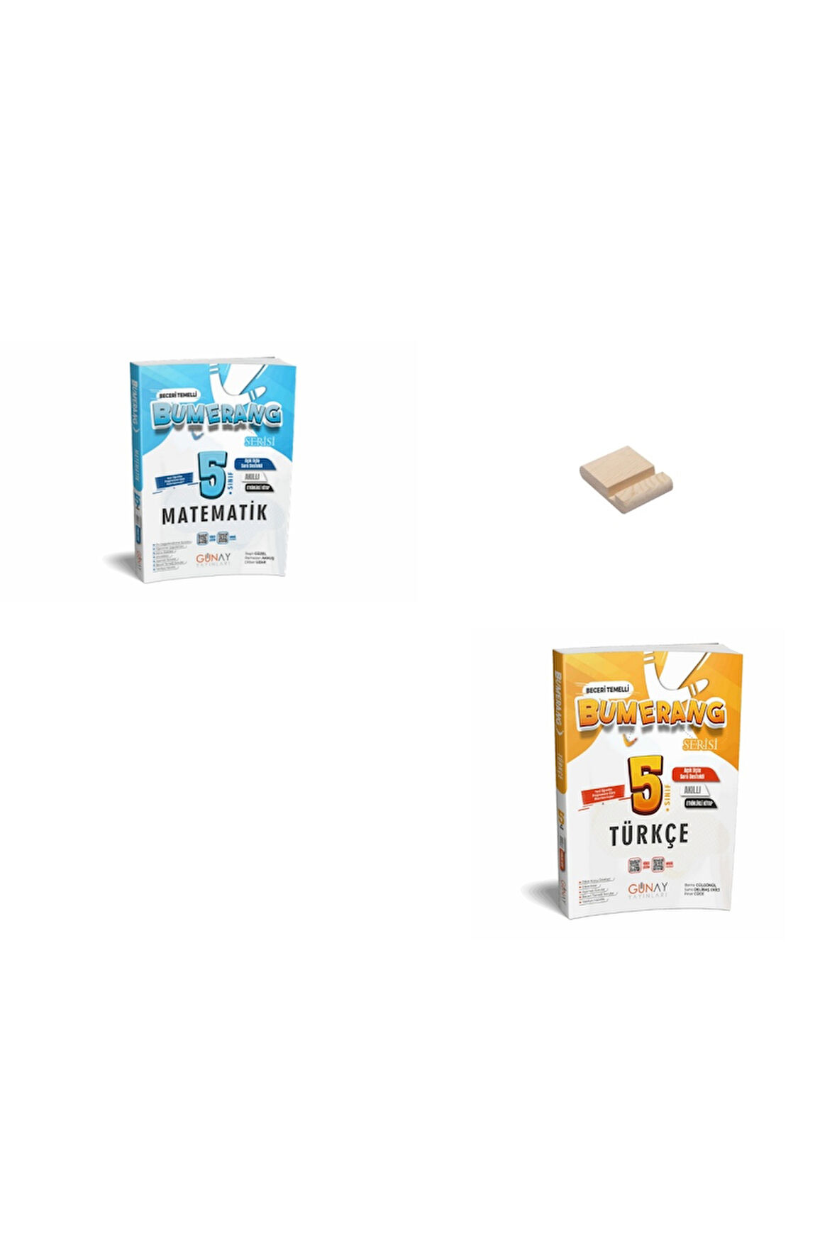5. Sınıf Bumerang Matematik ve Türkçe Etkinlikli Kitap + Telefon Standı