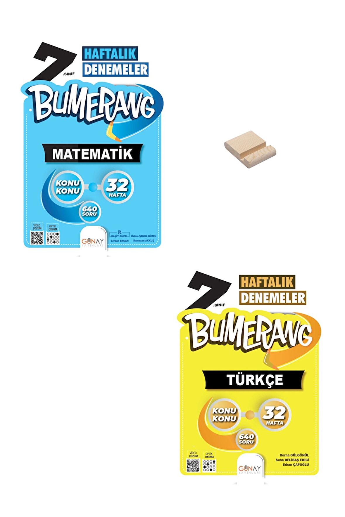 7. Sınıf Bumerang Matematik ve Türkçe Haftalık Denemeleri + Telefon Standı