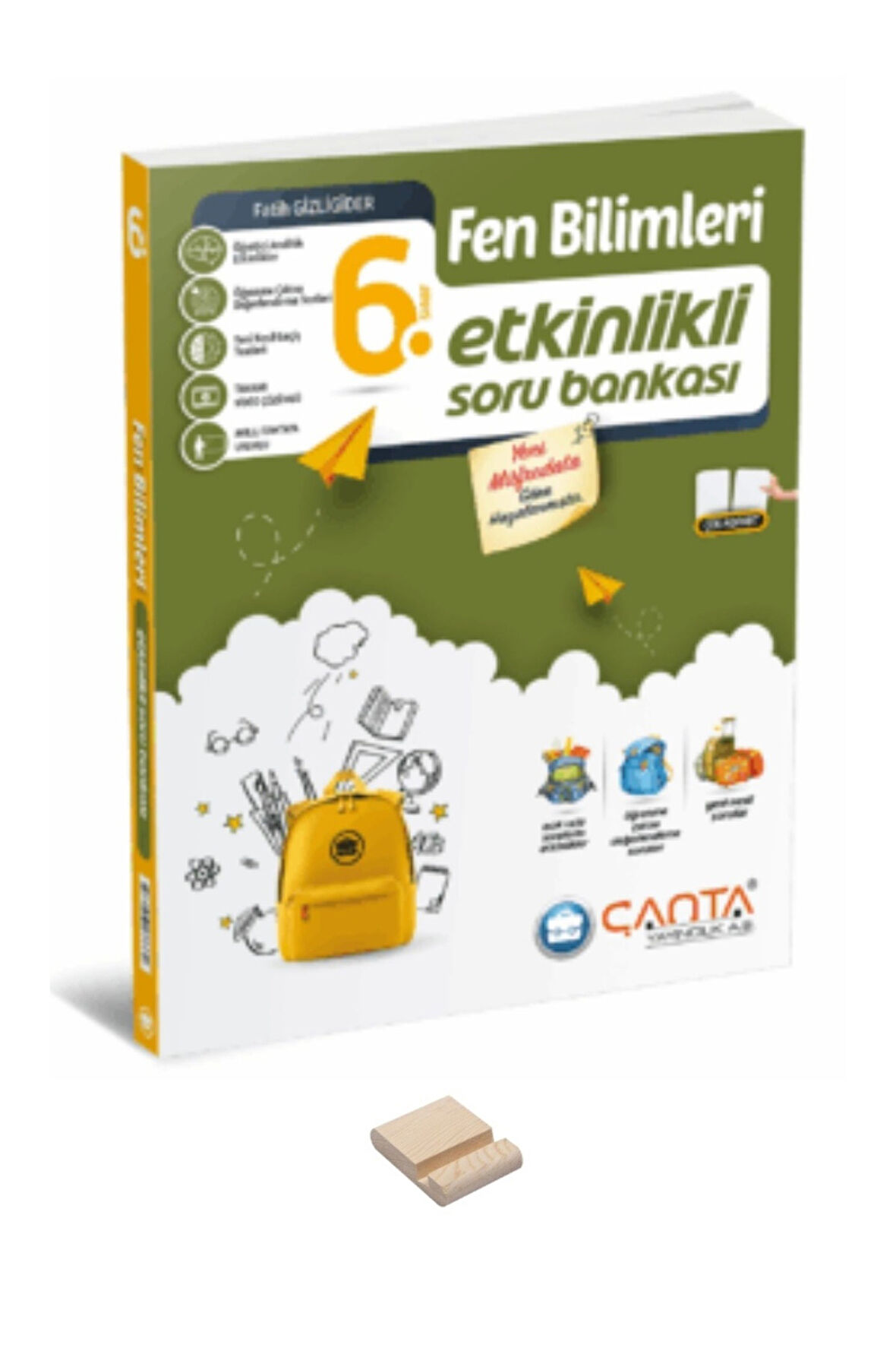 6. Sınıf Fen Bilimleri Etkinlikli Kazanım Soru Bankası ve Telefon Standı