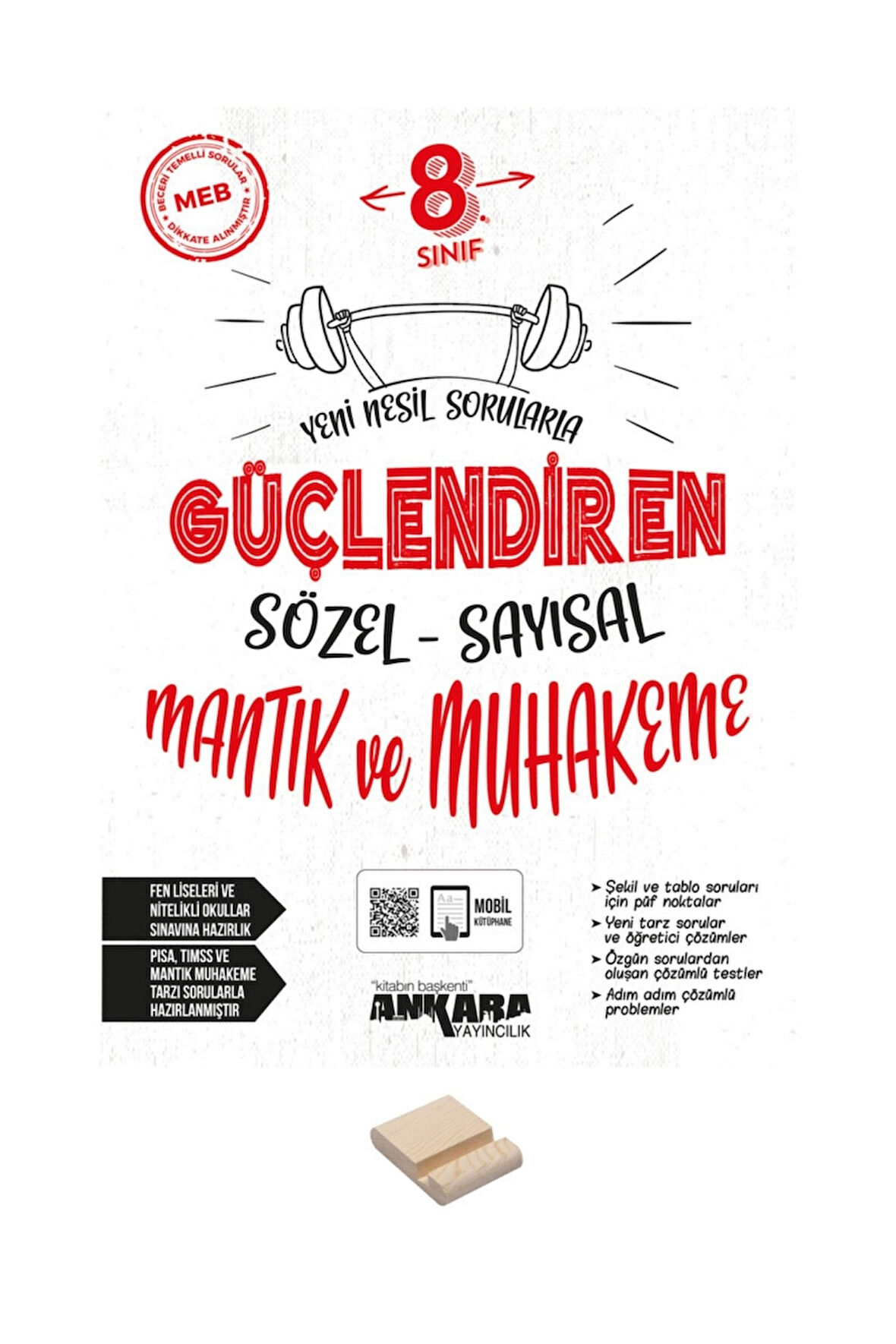 LGS 8. Sınıf Sözel-Sayısal Mantık ve Muhakeme Güçlendiren Soru Bankası ve Telefon Standı
