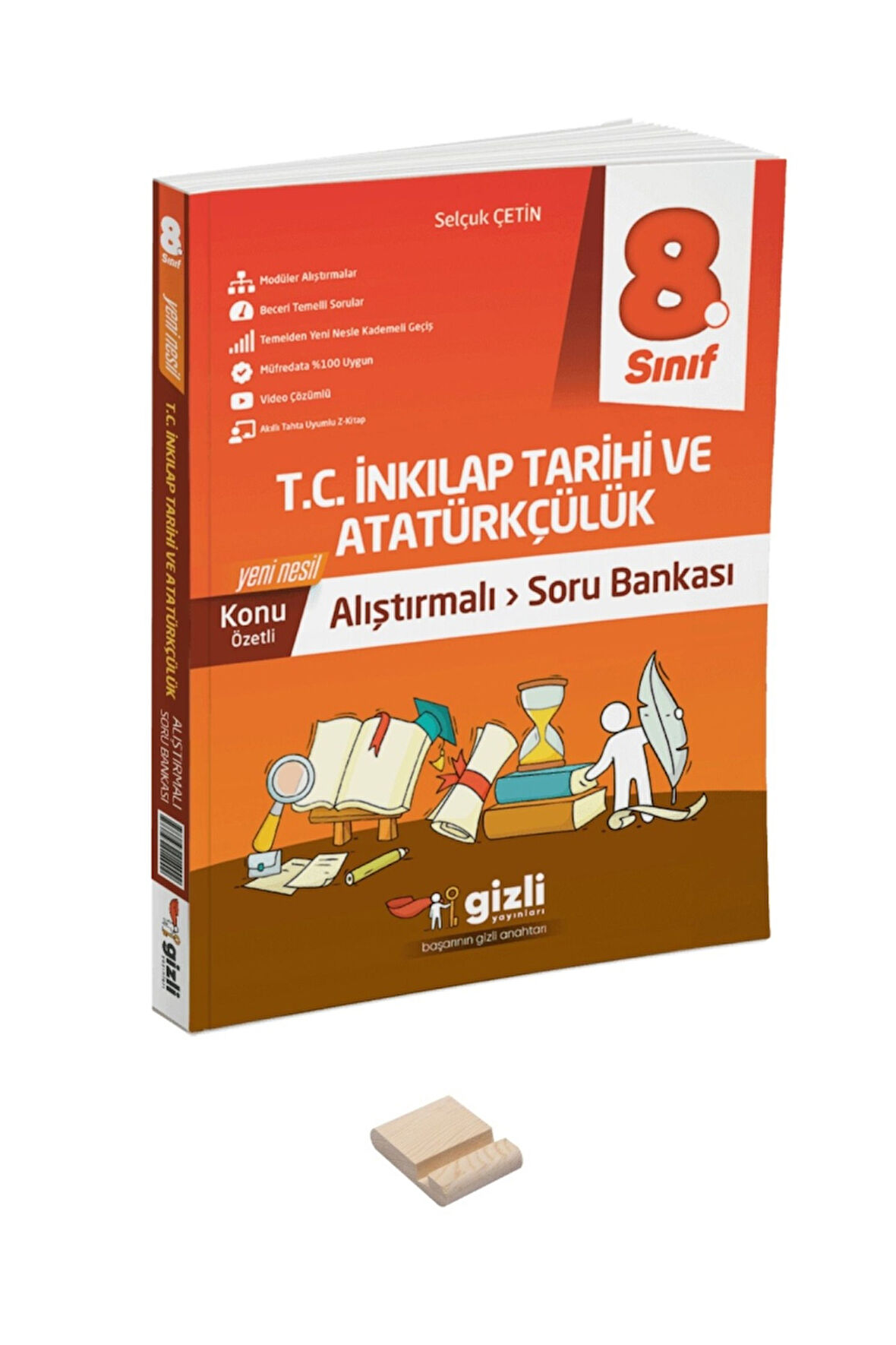 LGS 8. Sınıf Alıştırmalı İnkılap Soru Bankası ve Telefon Standı